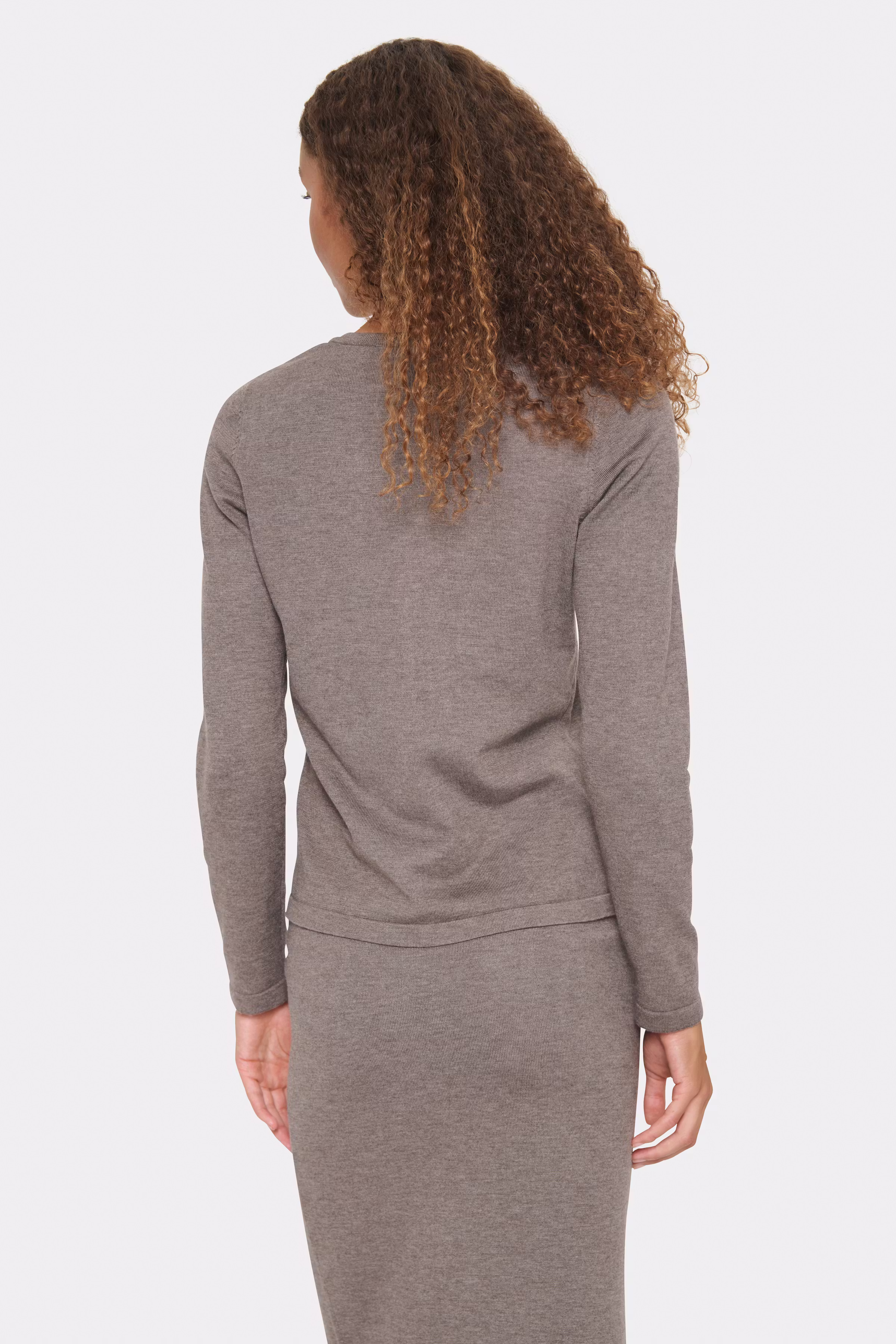 MilaSZ R-Neck Cardigan LOOKBOOK BACK 30500005-1813061