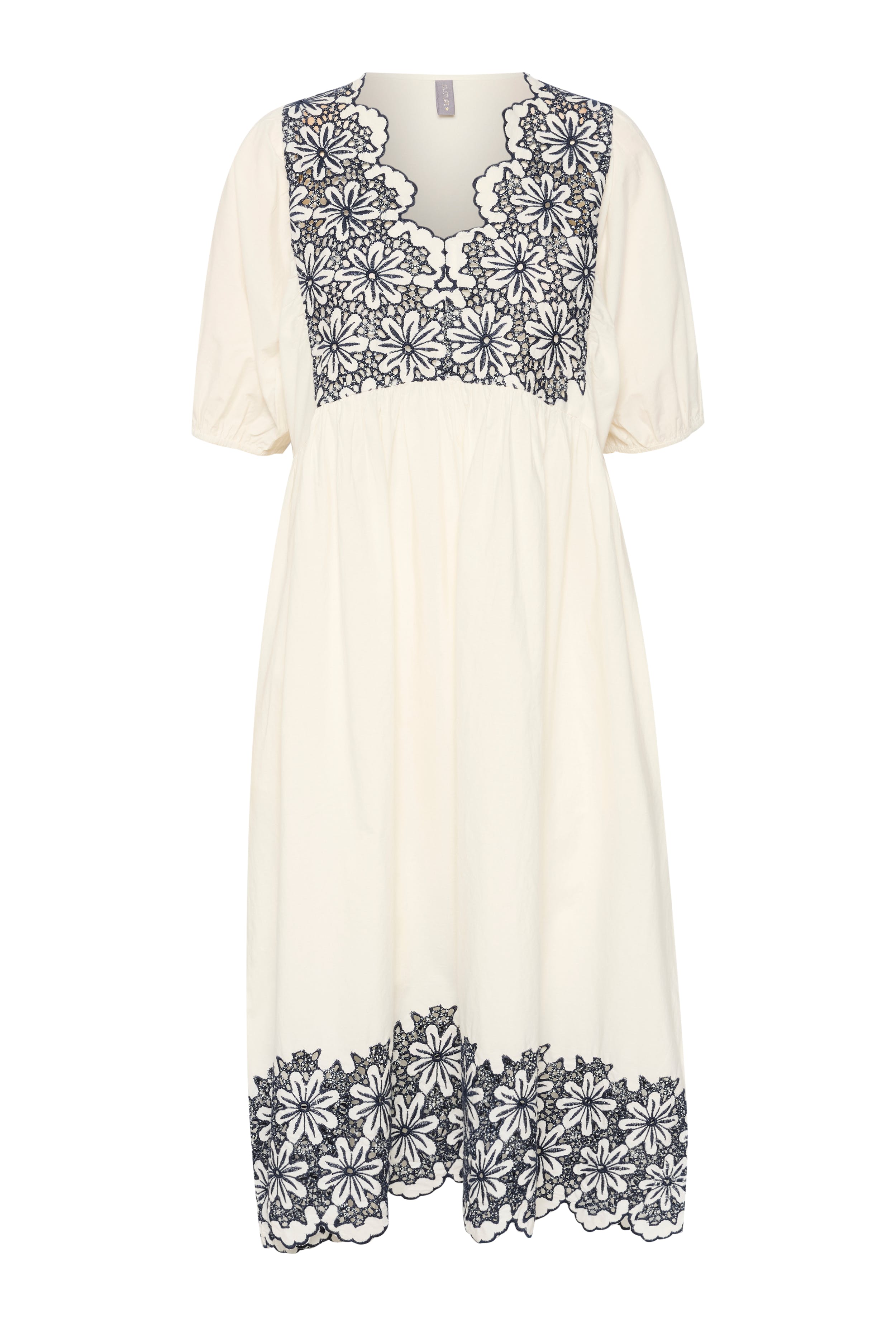 CUvalda Kjole med broderi PACK FRONT 50109591-105948