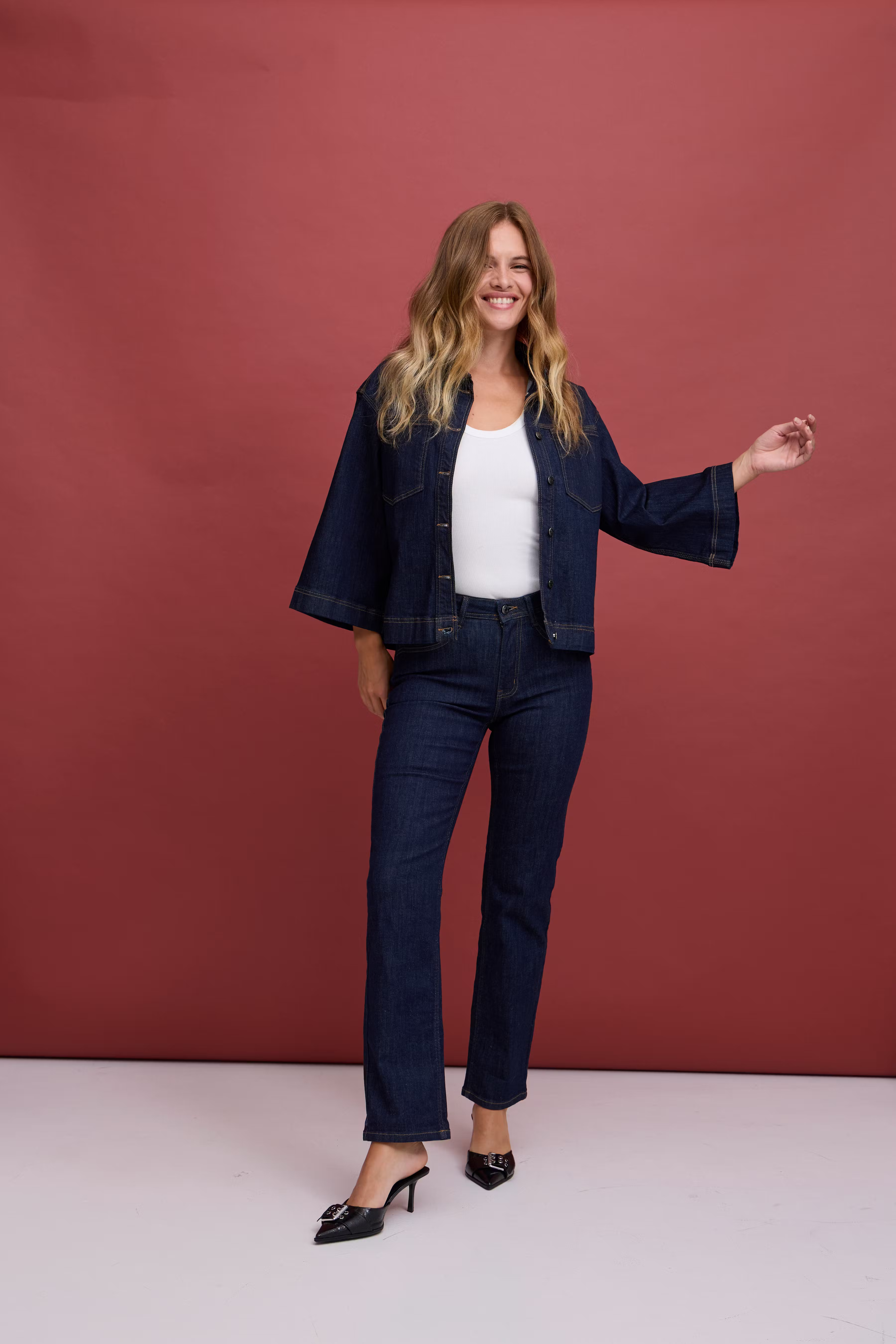 PZKATJA HW Jeans Straight Leg LOCATION NONE 50208637-202124