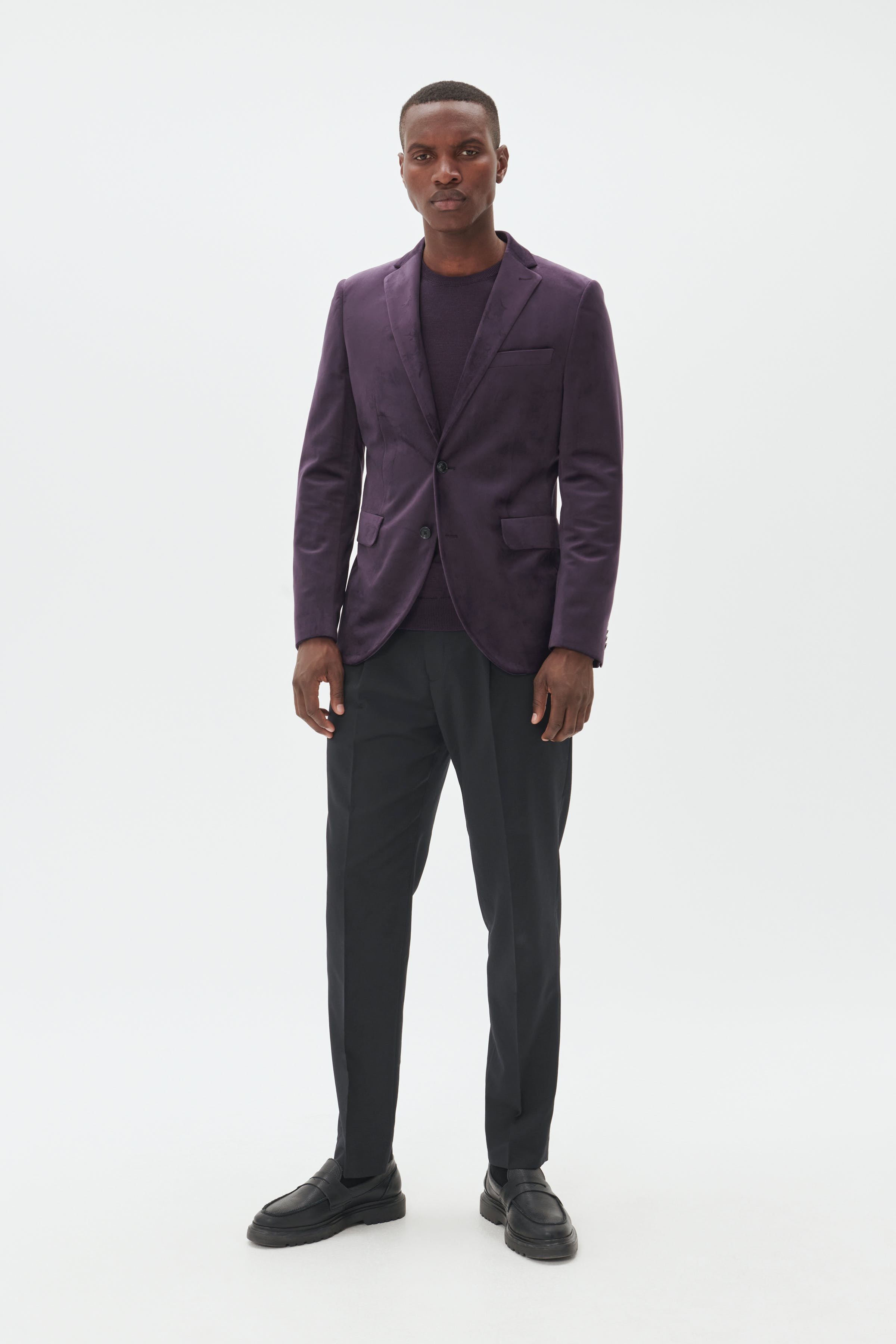 MAgeorge Velour Blazer LOOKBOOK FRONT 30205027-193712