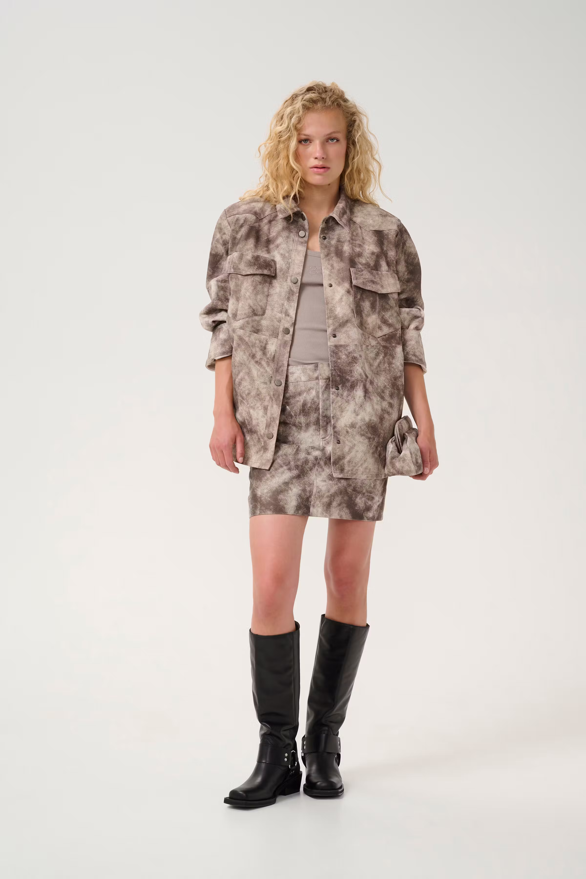 GZsuedy Semsket skjorte LOOKBOOK FRONT 10909920-107253