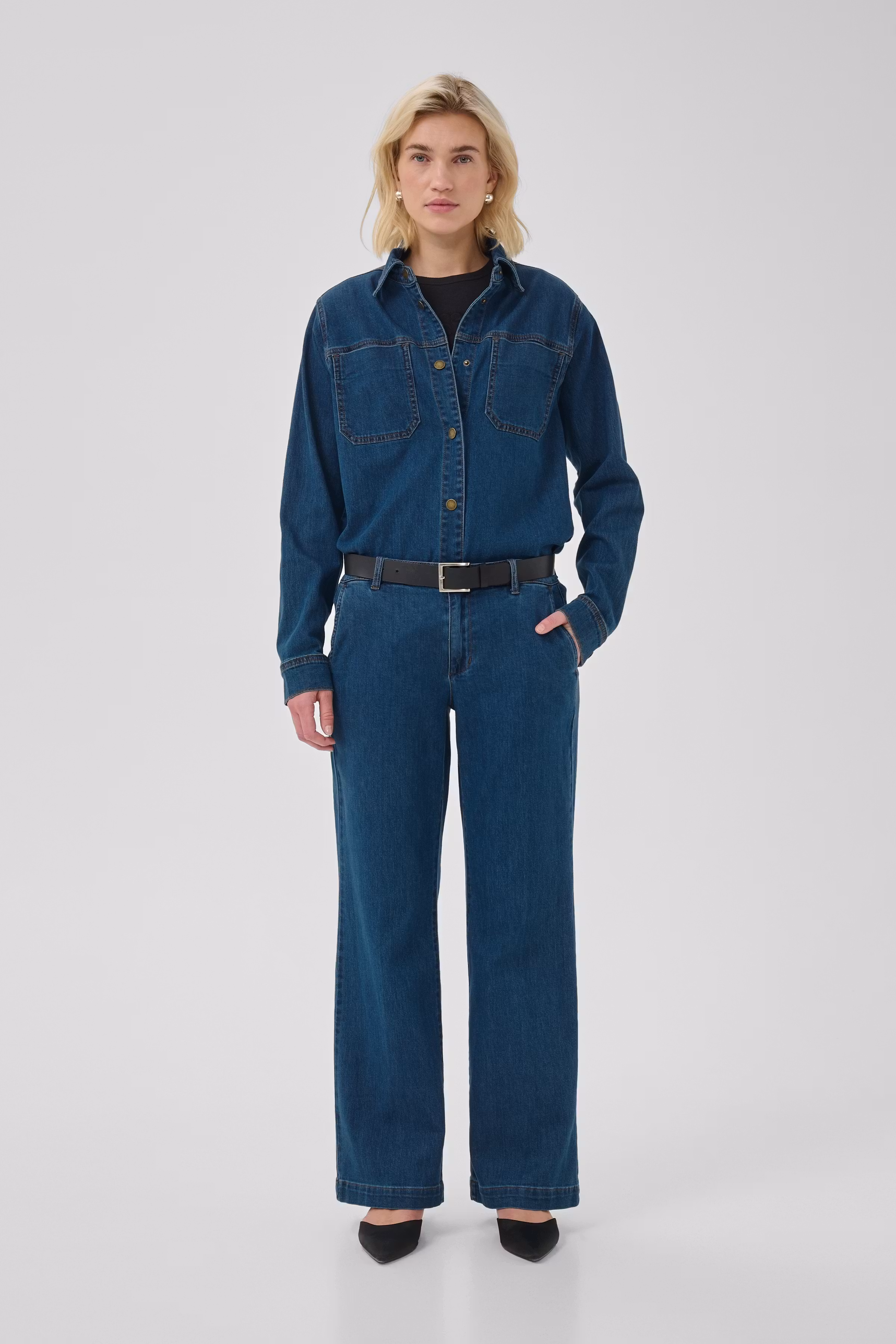 JEANS WIDE 30 THE LARA 115 LOOKBOOK FRONT 10705210-109496