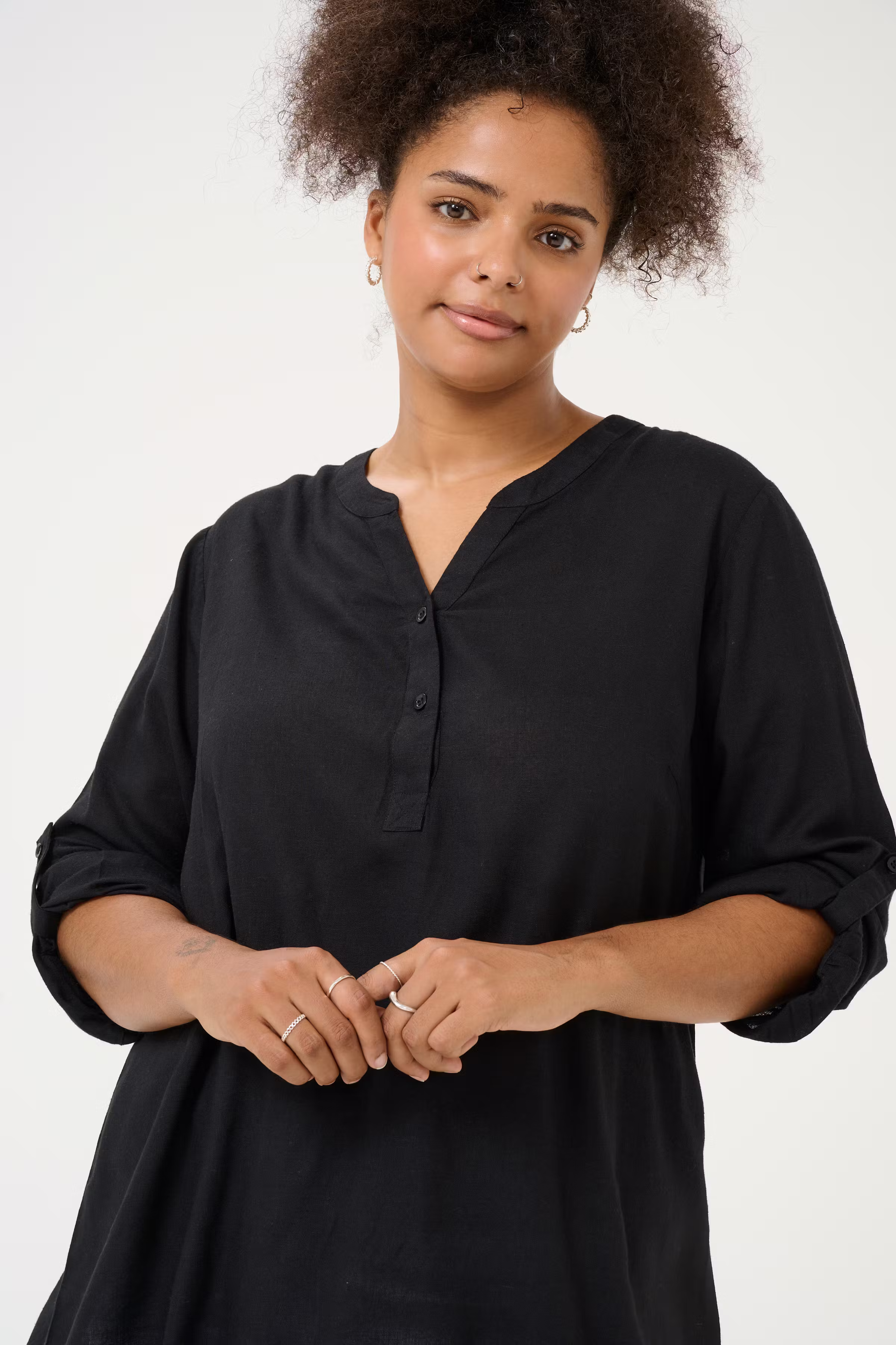 KCmille Leinen Bluse LOOKBOOK DETAIL 10582215-100121