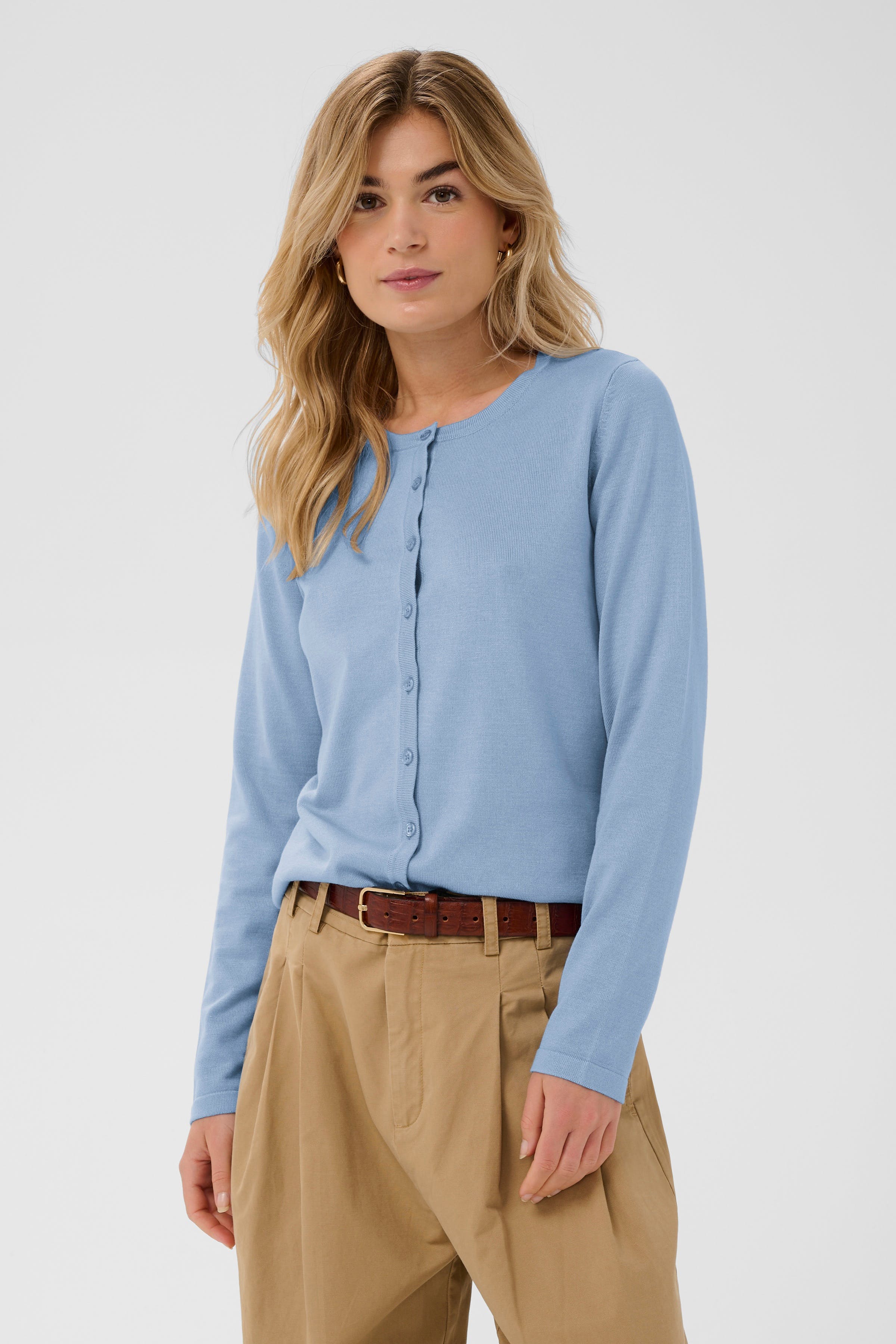 MilaSZ R-Neck Cardigan LOOKBOOK FRONT 30500005-164021