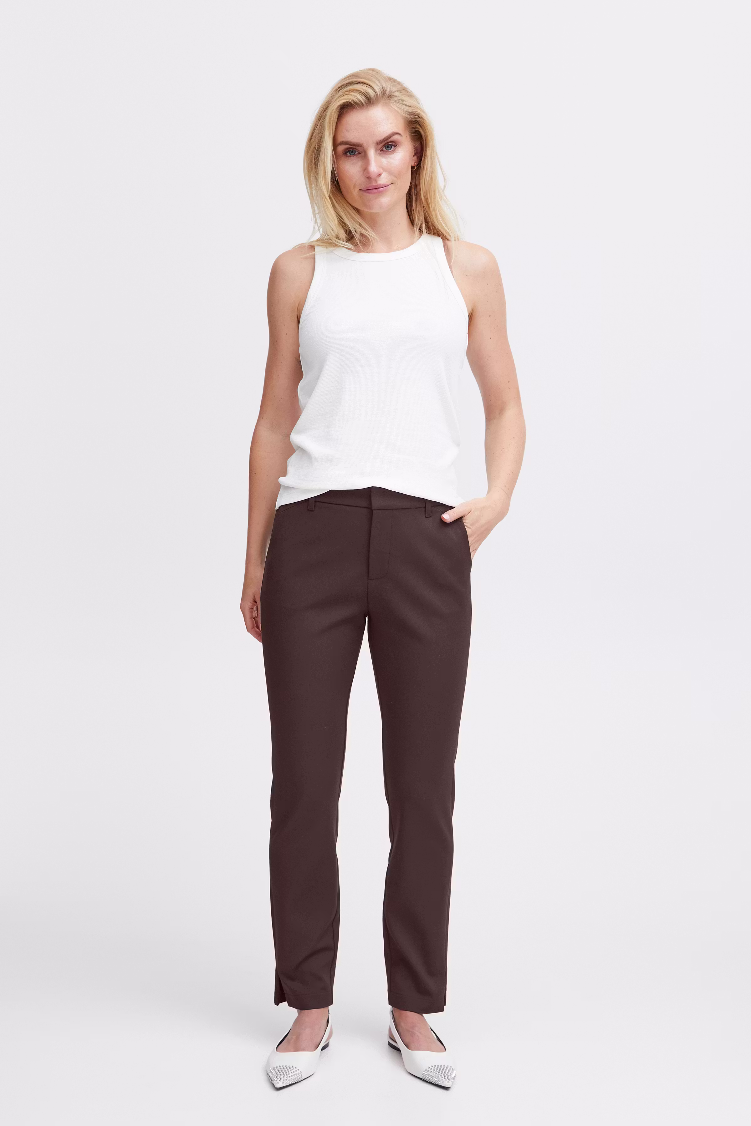 PZBINDY High Waist, Ankle Skinny Leg Bukser LOOKBOOK FRONT 50206891-191016