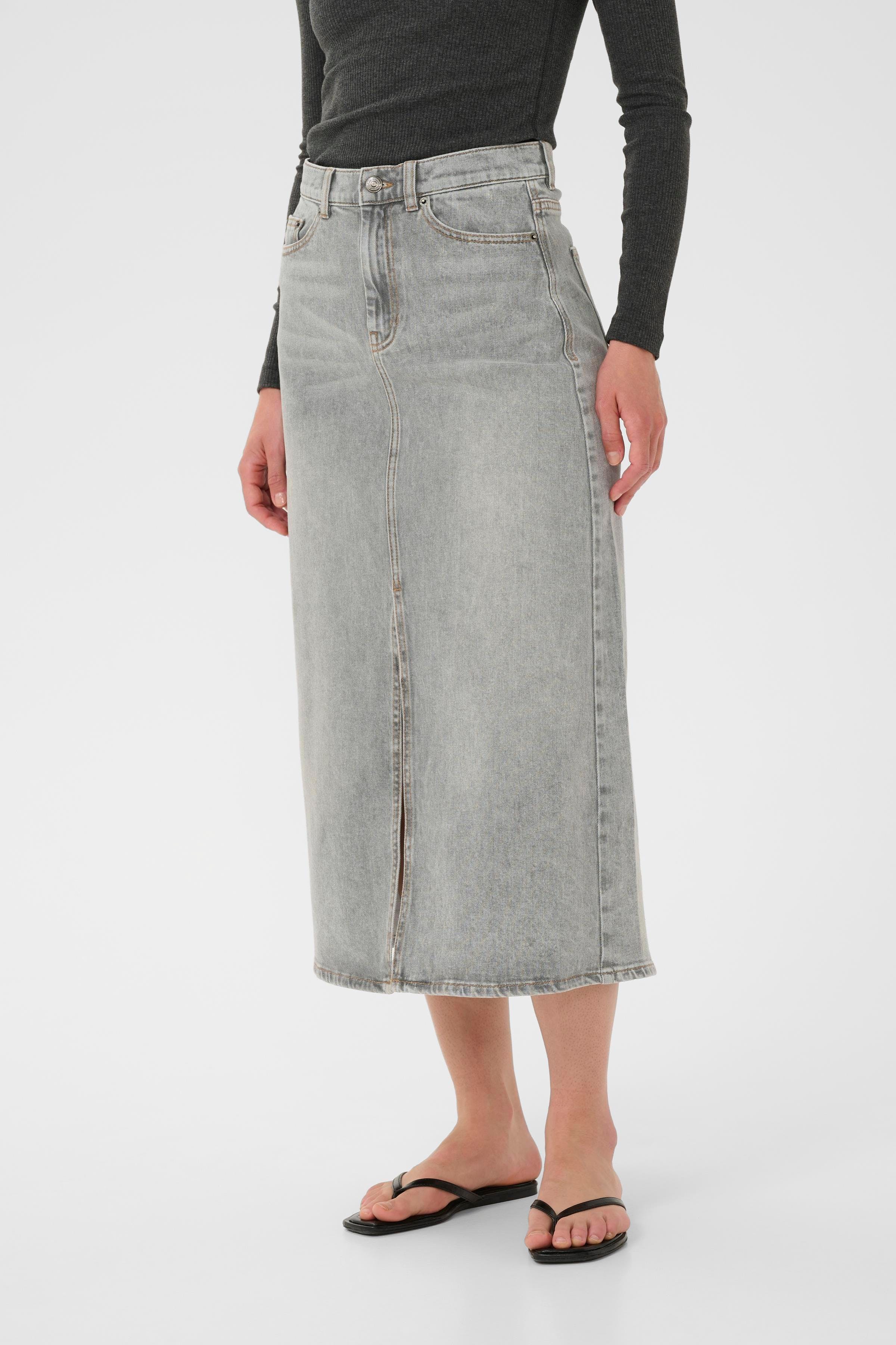 NanasIW Denim Kjol LOOKBOOK FRONT 30111078-304093