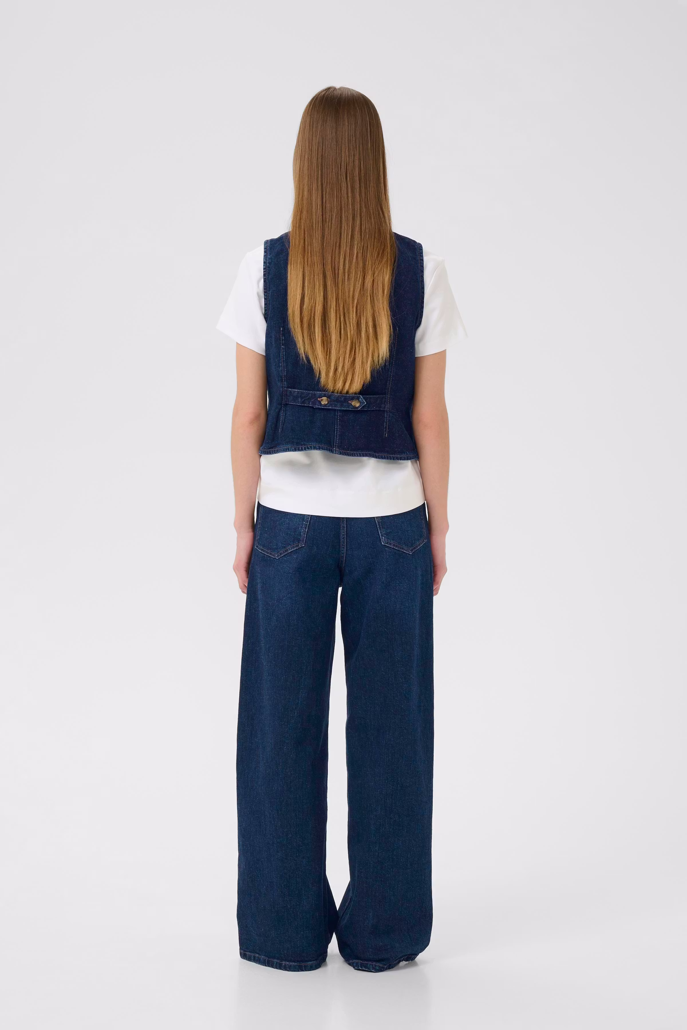 NanaIW Denim Weste LOOKBOOK BACK 30110967-304092