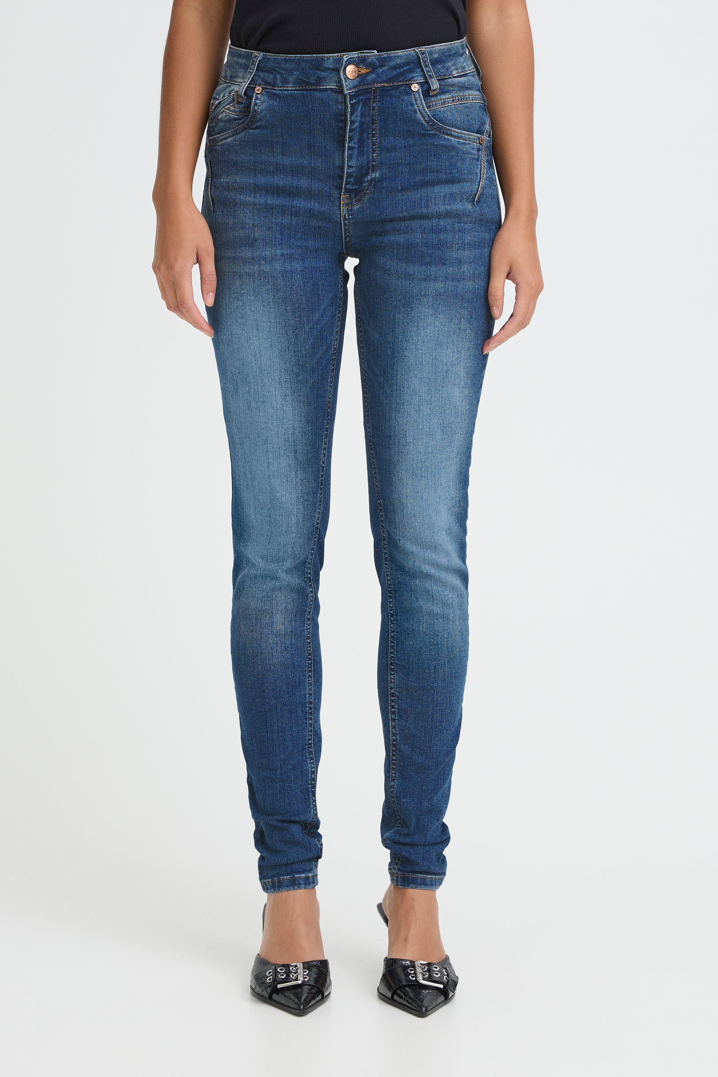 PZCARMEN Hw Jeans Skinny Leg LOOKBOOK FRONT 50204829-5001901
