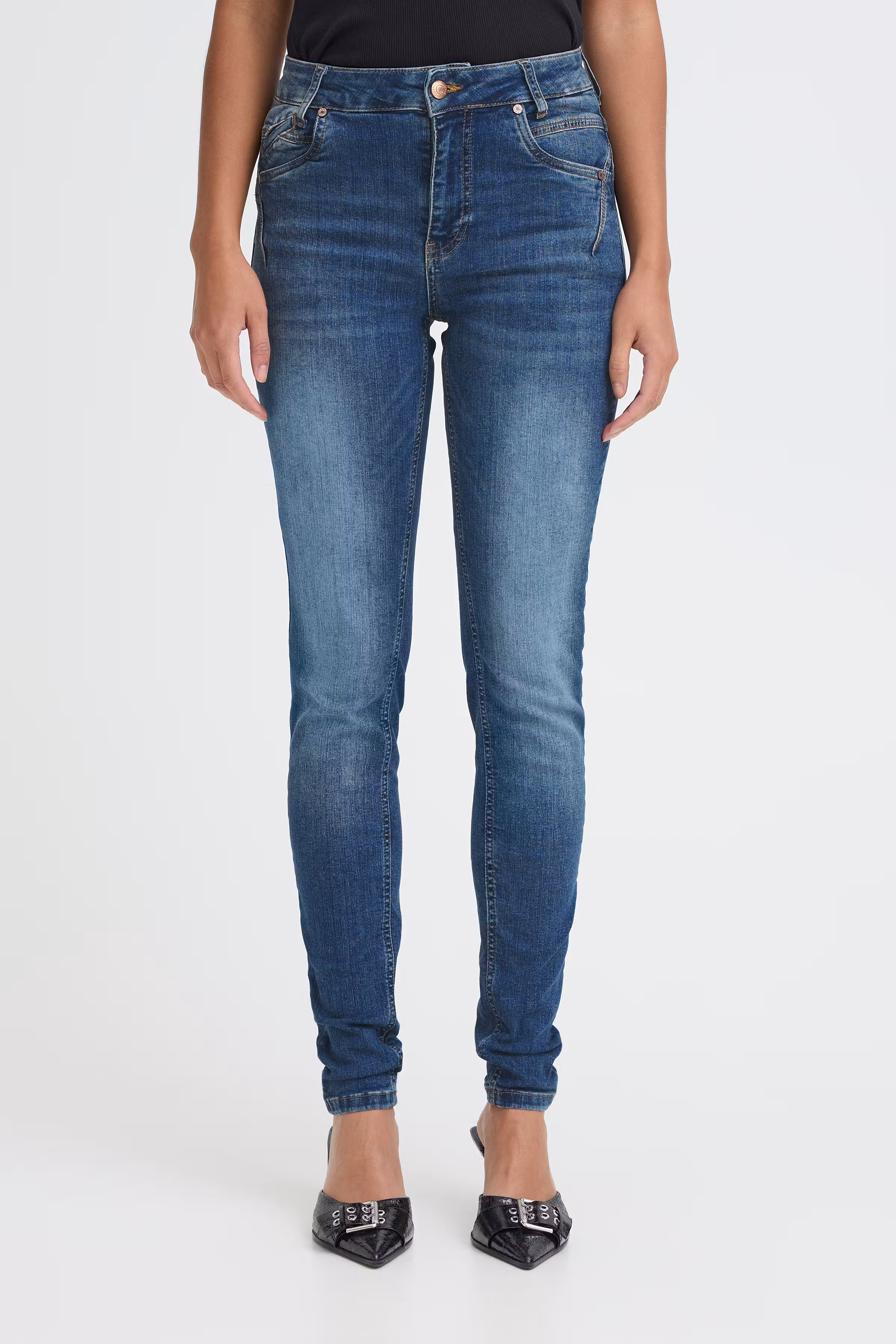 PZCARMEN Hw Jeans Skinny Leg LOOKBOOK FRONT 50204829-5001901