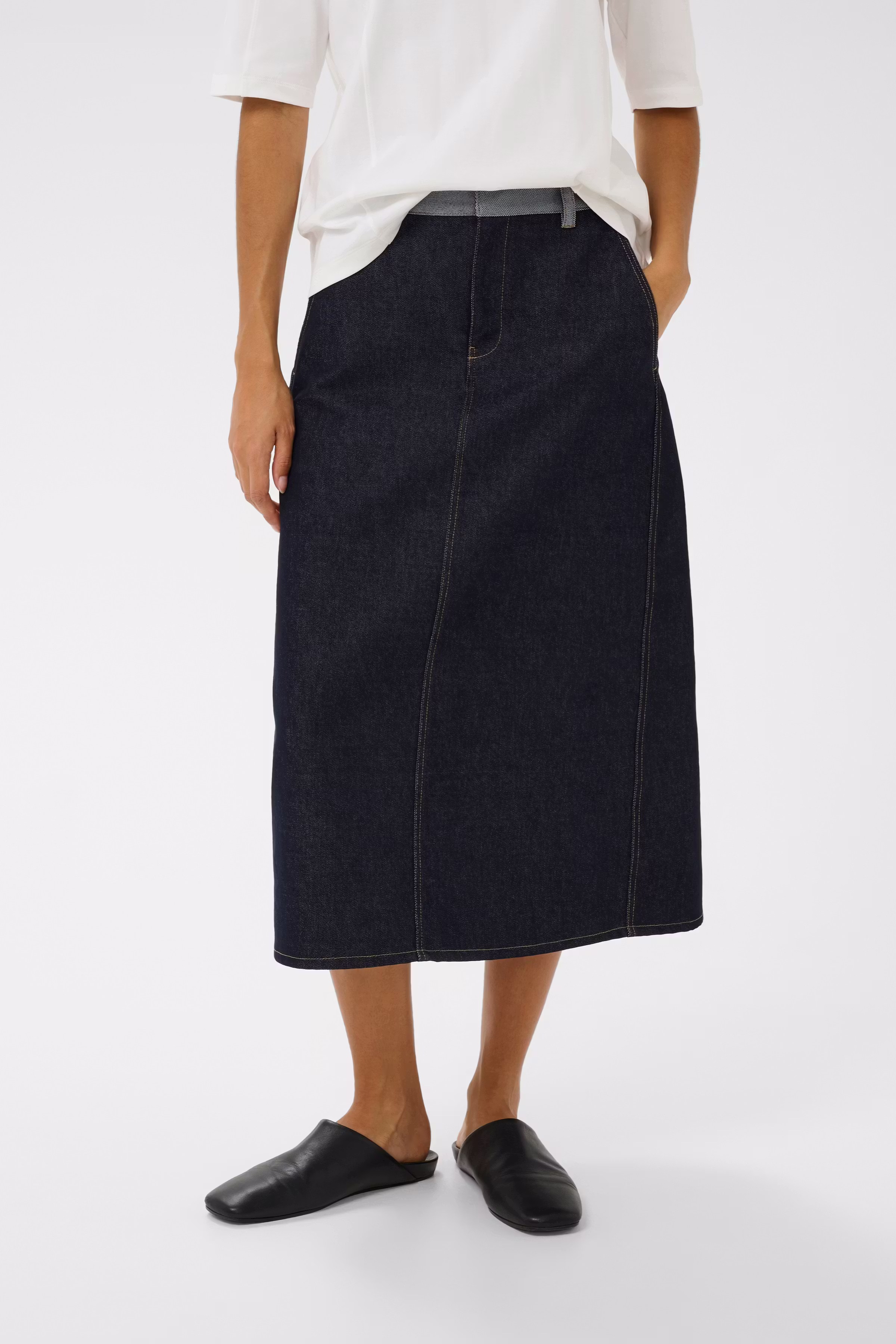 DEIRDRAIW Denim Skirt LOOKBOOK FRONT 30112316-303349