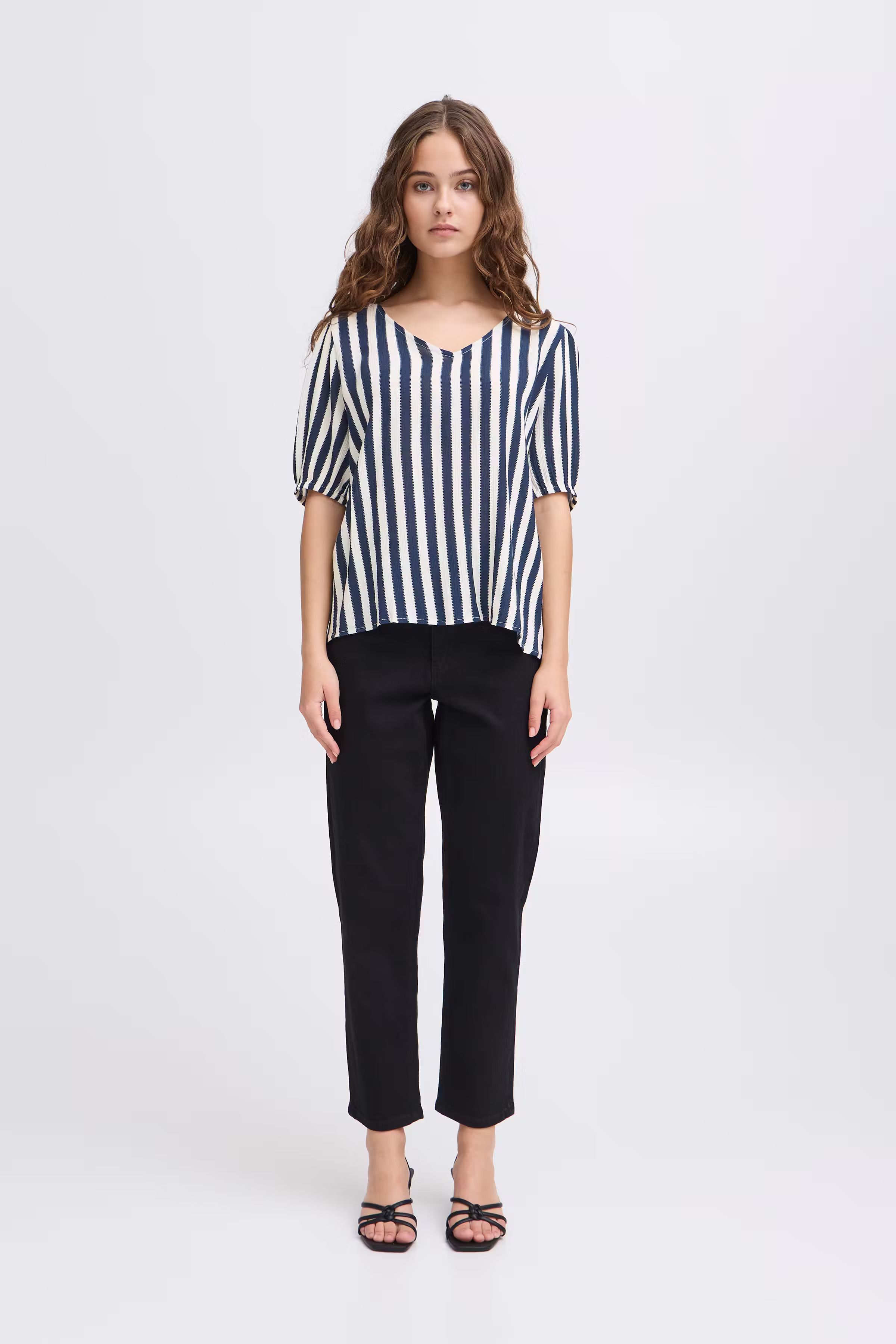 IHMARRAKECH Kurzarm-Bluse LOOKBOOK FRONT 20122973-204479