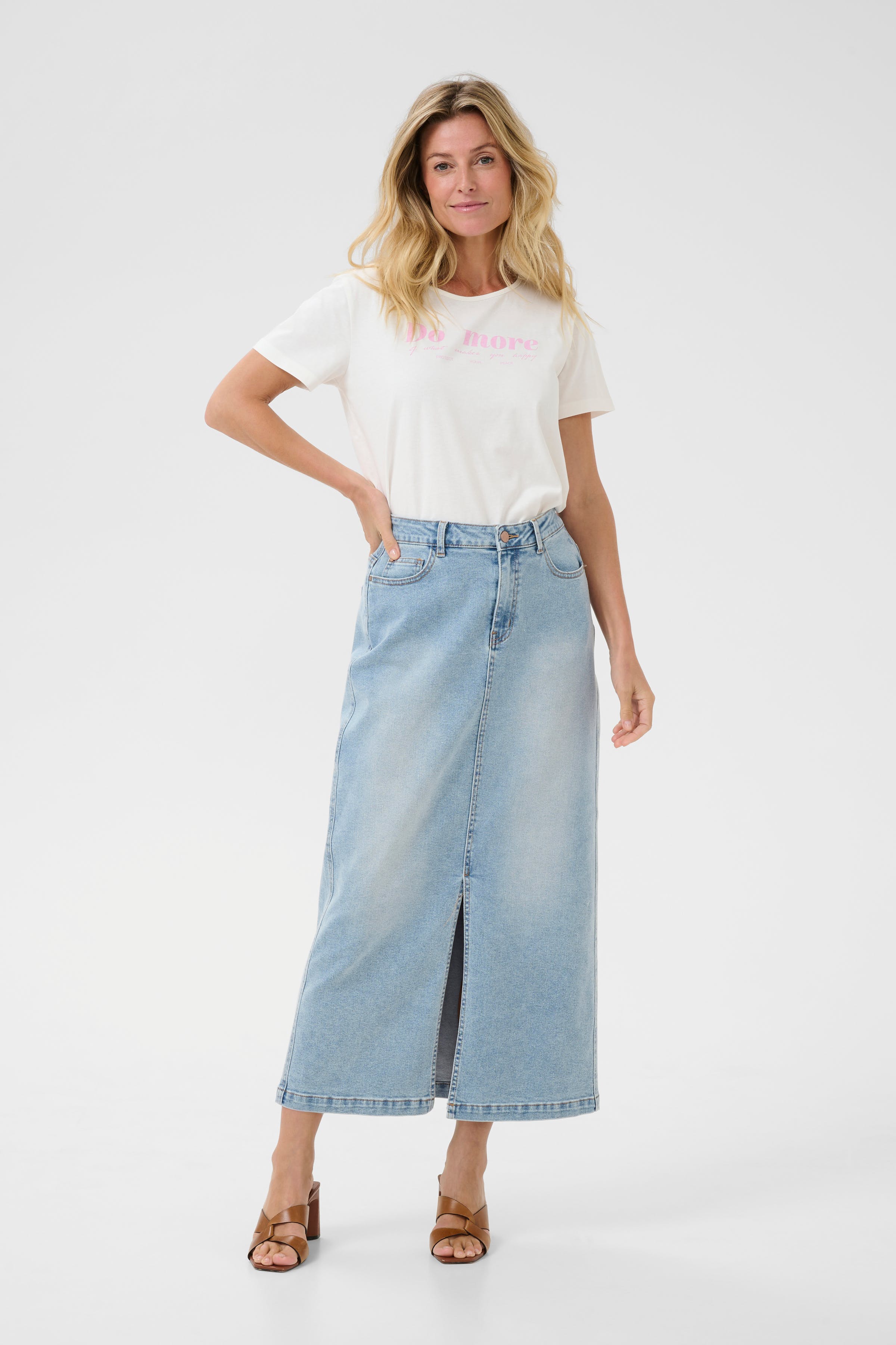 CREbba Denim skirt LOOKBOOK FRONT 10612261-107654