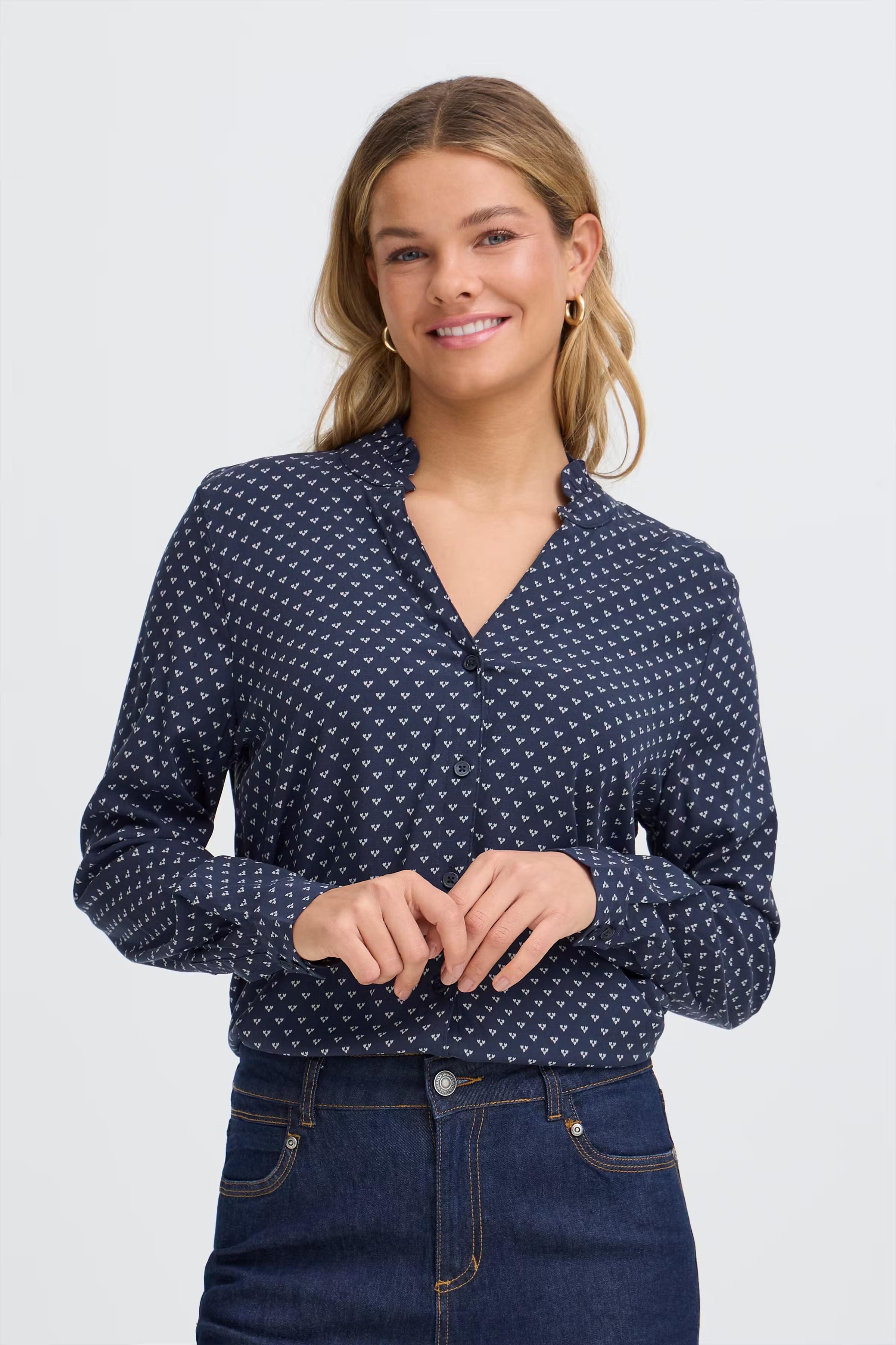 FRJUSTINE Skjorte LOOKBOOK FRONT 20617410-900004491