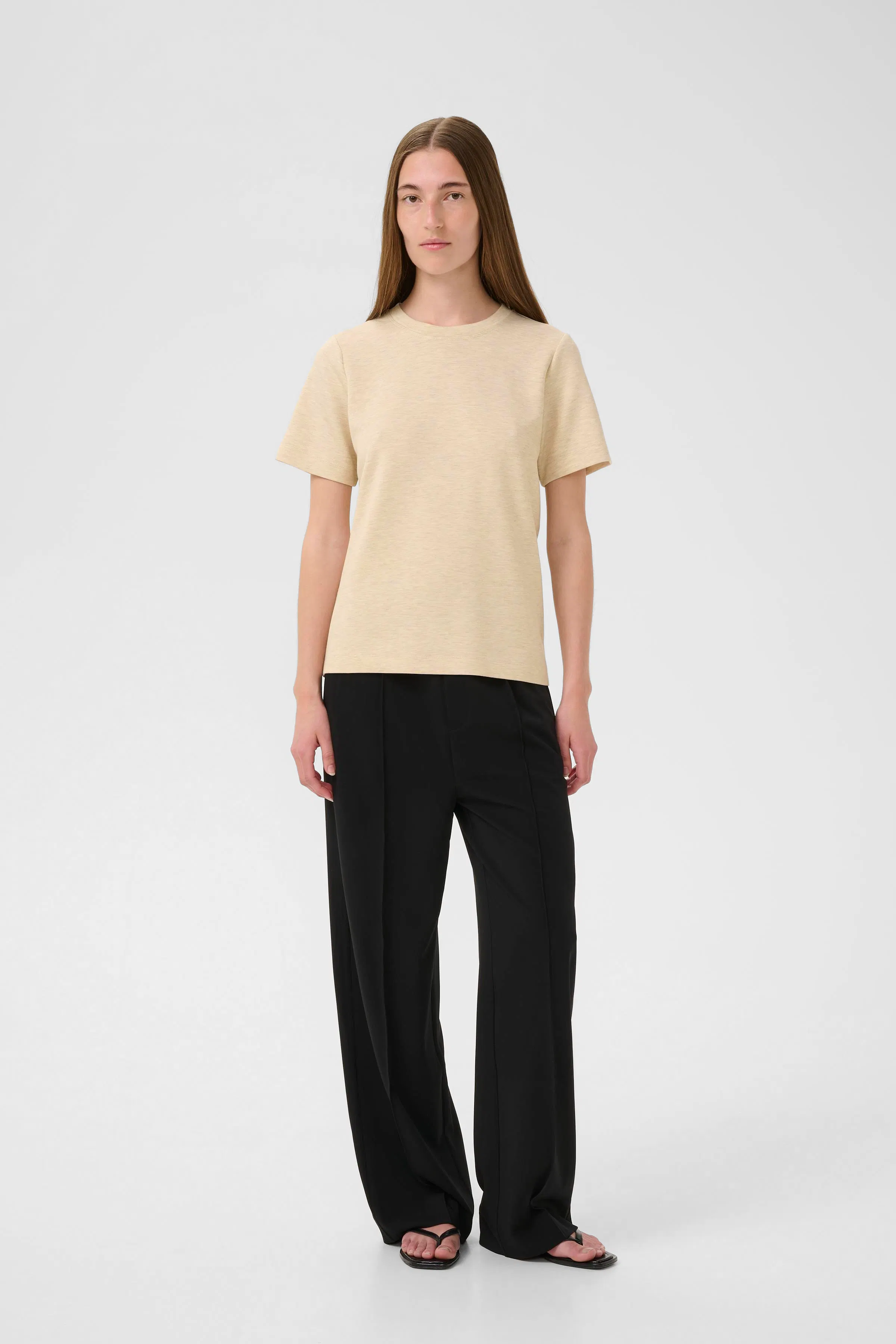 VincentIW Melange Karmen T-shirt LOOKBOOK FRONT 30107053-1304031