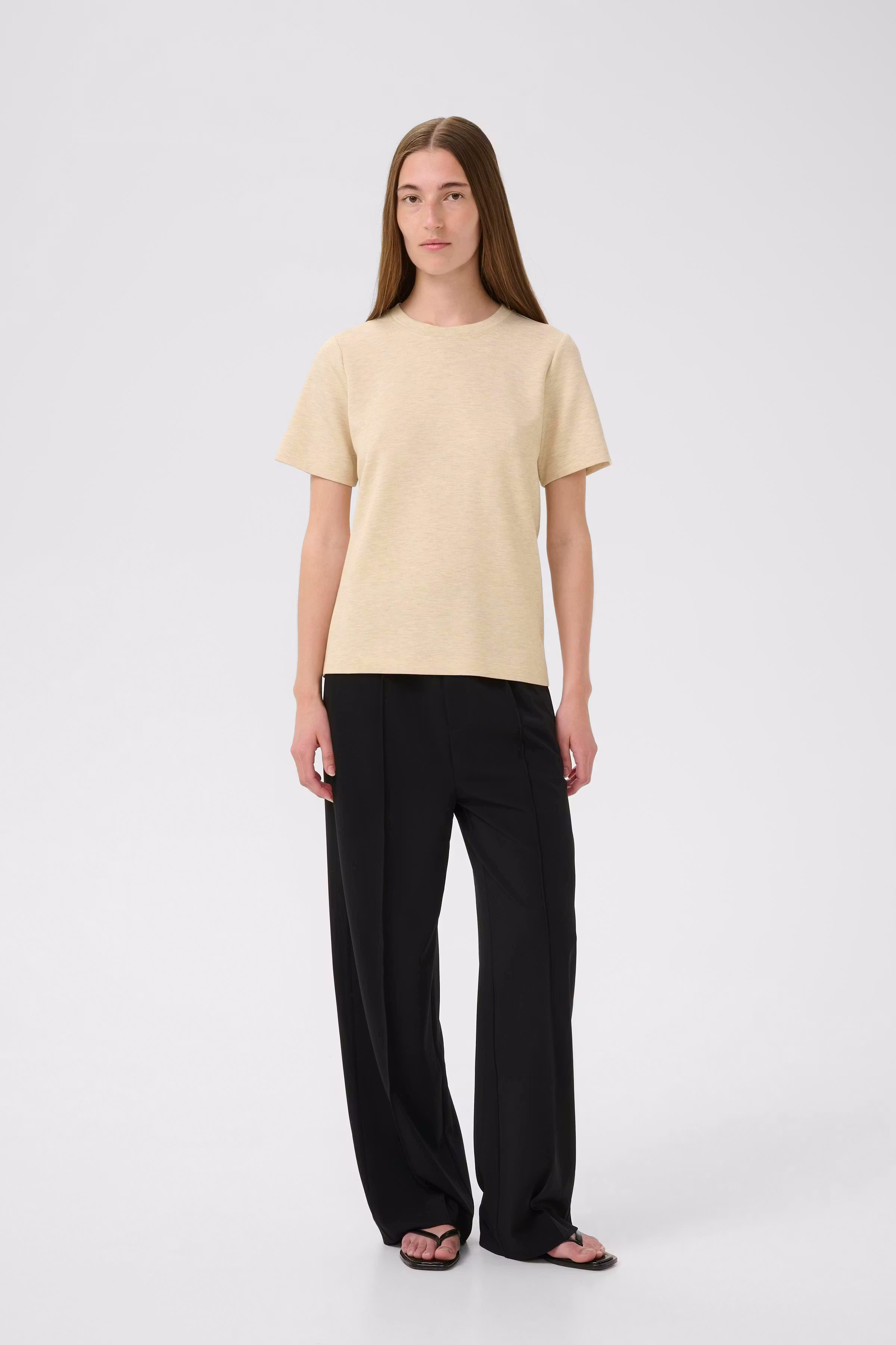 VincentIW Melange Karmen T-shirt LOOKBOOK FRONT 30107053-1304031