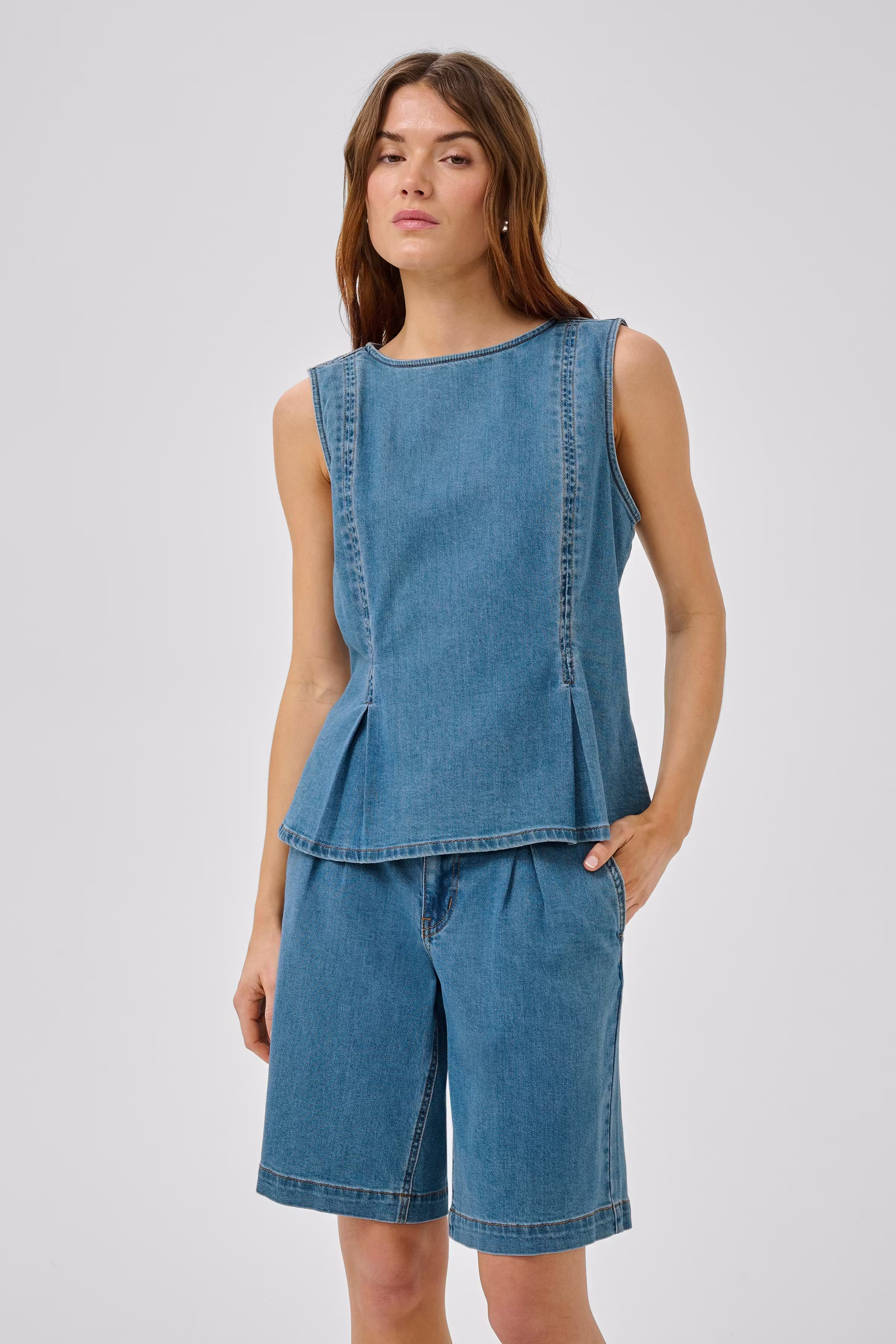 MWLara Denim top LOOKBOOK FRONT 10705596-100053