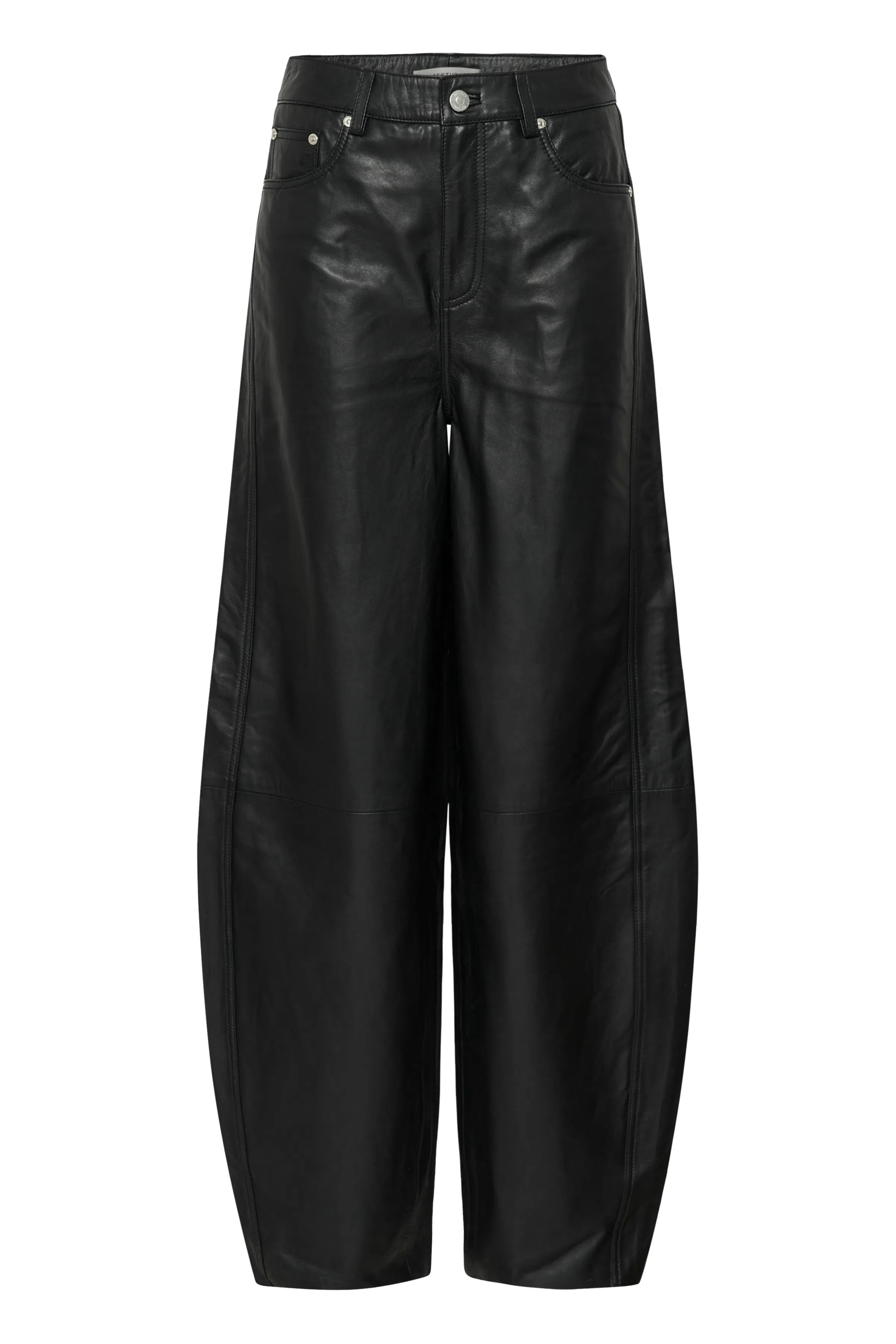 GZchaela Barrel leren broek PACK FRONT 10911606-100017