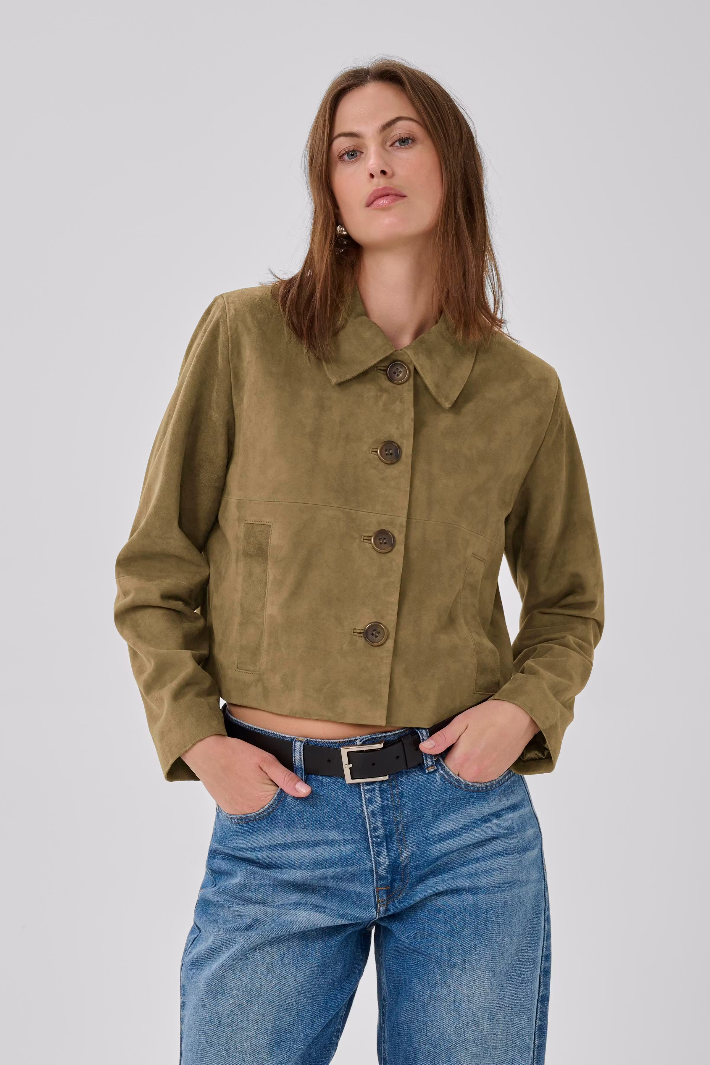 PetraMW Suede jacket LOOKBOOK FRONT 10705274-180820
