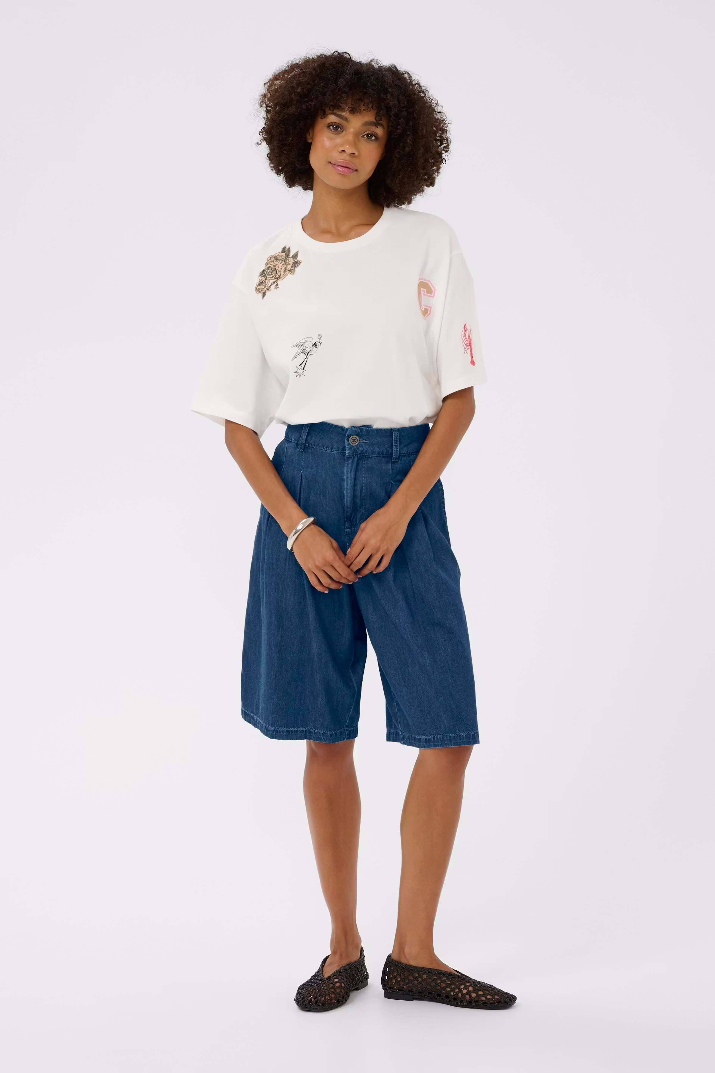 CUlava Jeansshorts LOOKBOOK FRONT 50112859-500029