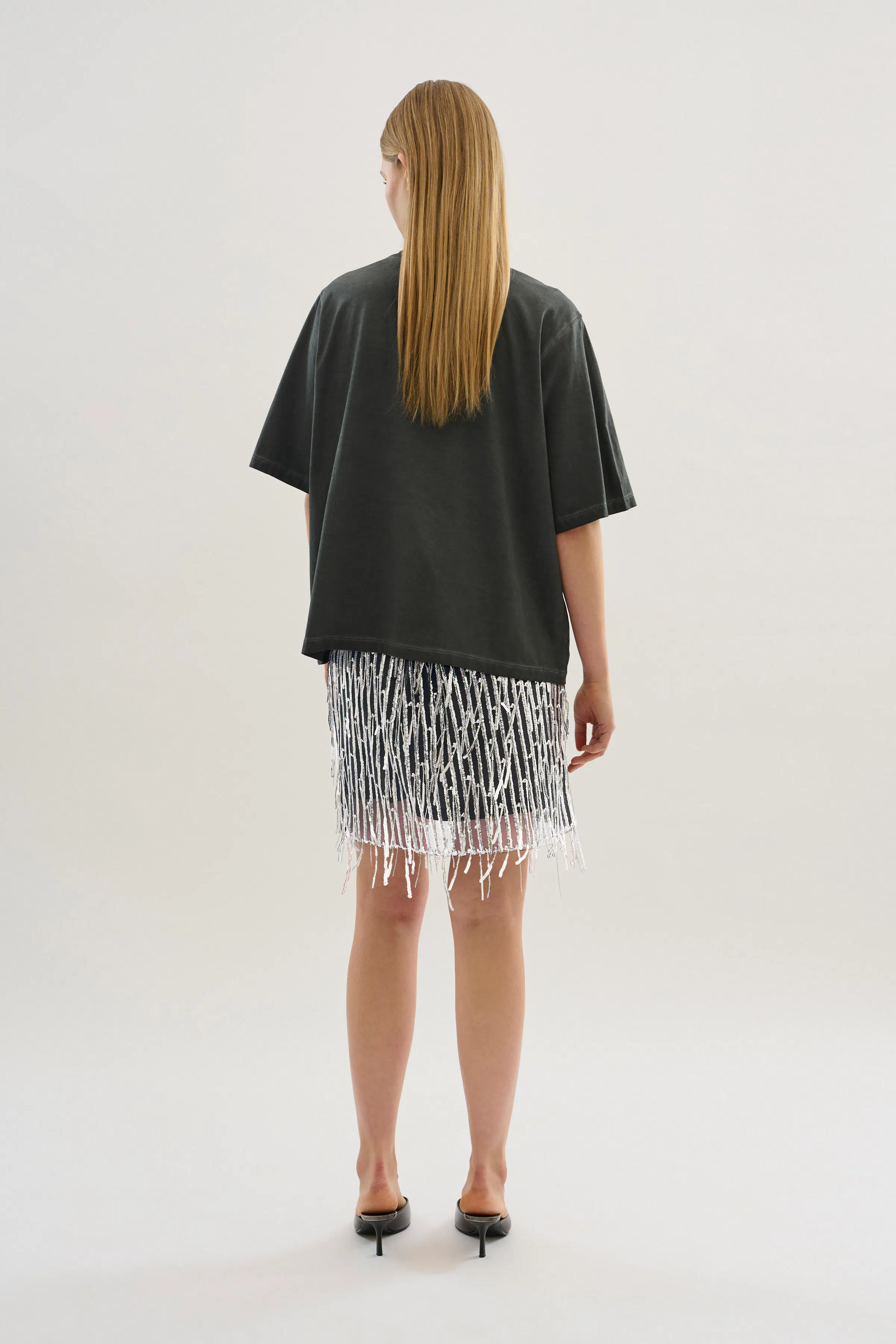 KBSandie Sequin skirt LOOKBOOK BACK 10105221-100100