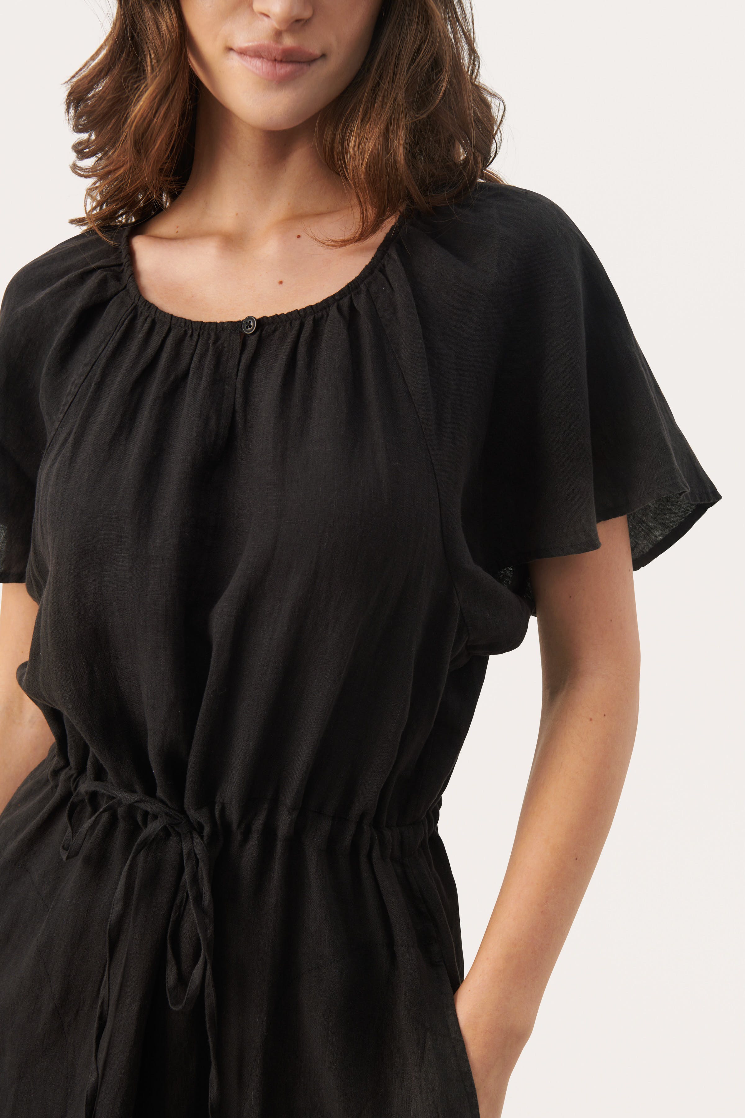 GeolinePW Lange linnen jurk LOOKBOOK DETAIL 30308590-194008