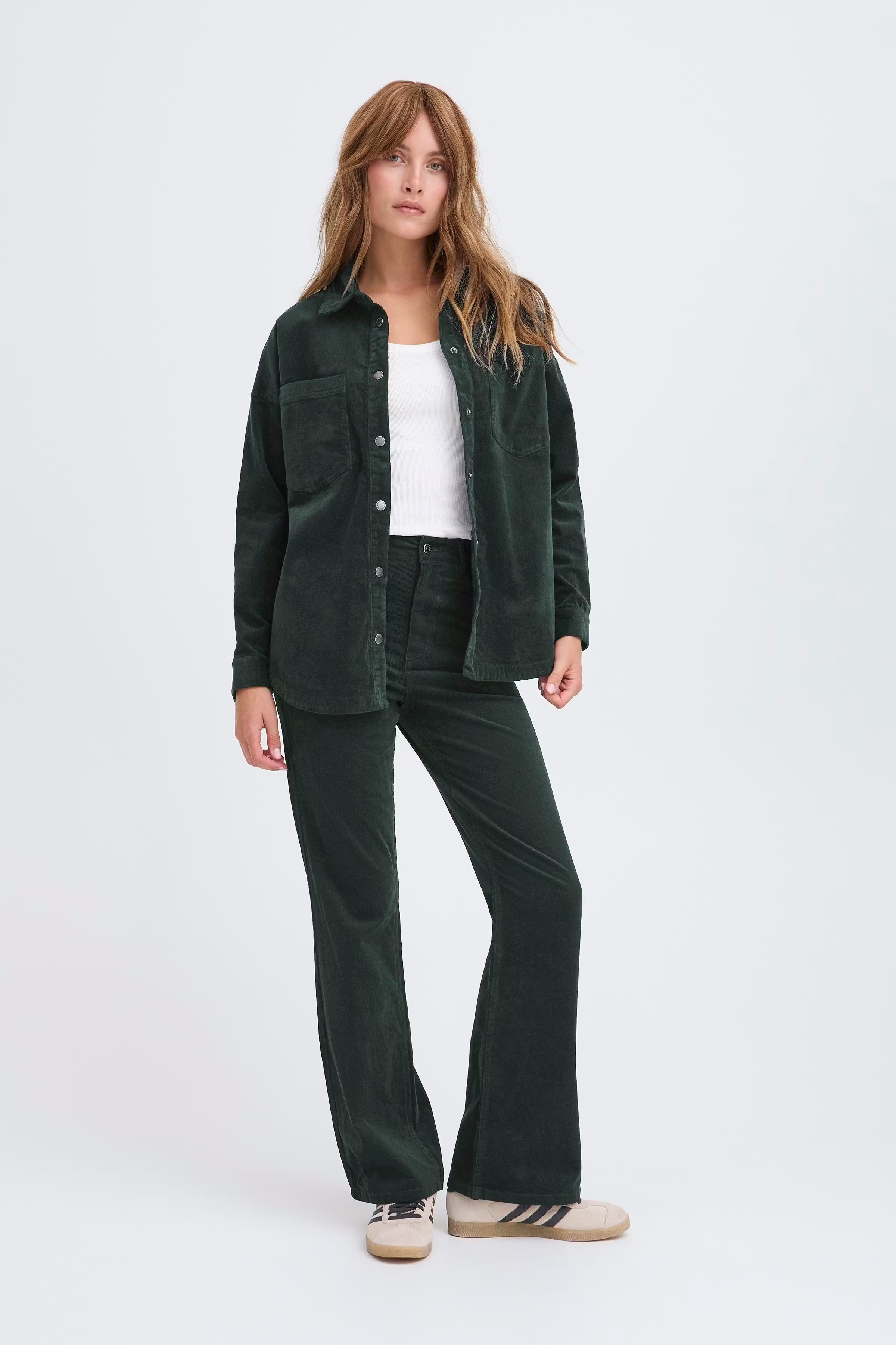 PZSALLY Ultra High Waist Bootcut Bukser LOOKBOOK FRONT 50210072-195708