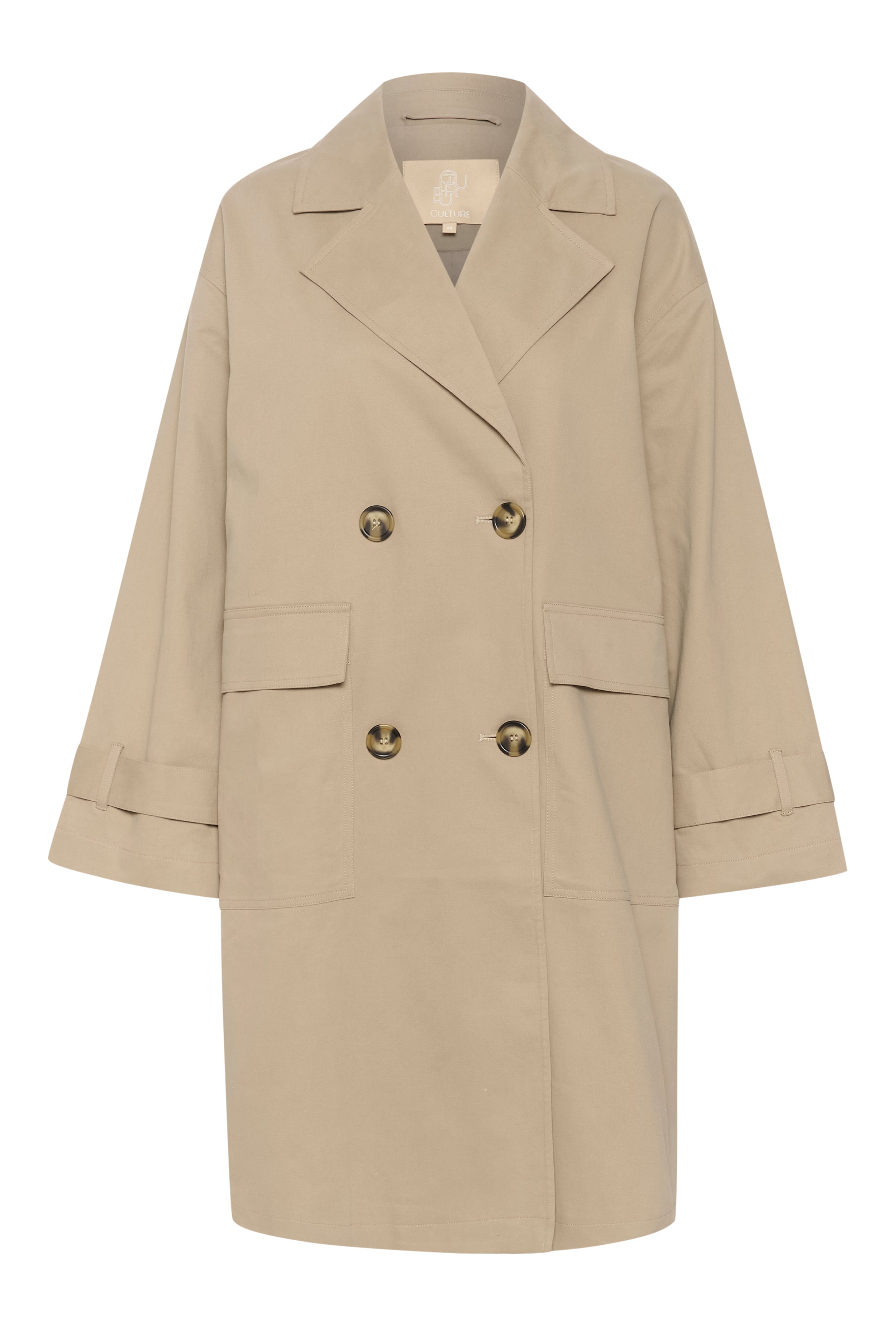 CUaugustina Trenchcoat with embroidery PACK FRONT 50110718-171009