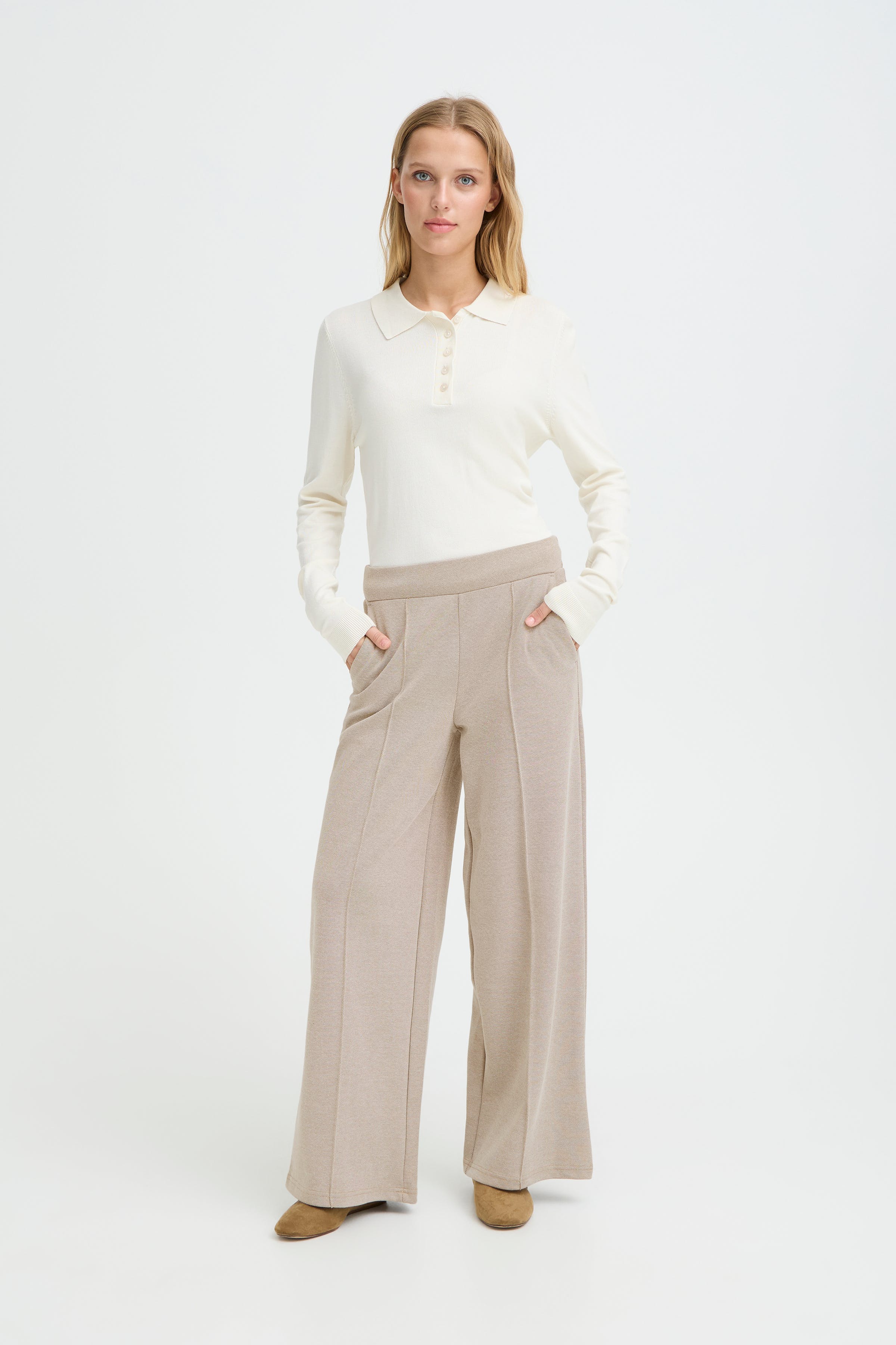 IHKATE PIQUE  Trousers LOOKBOOK FRONT 20118162-171314