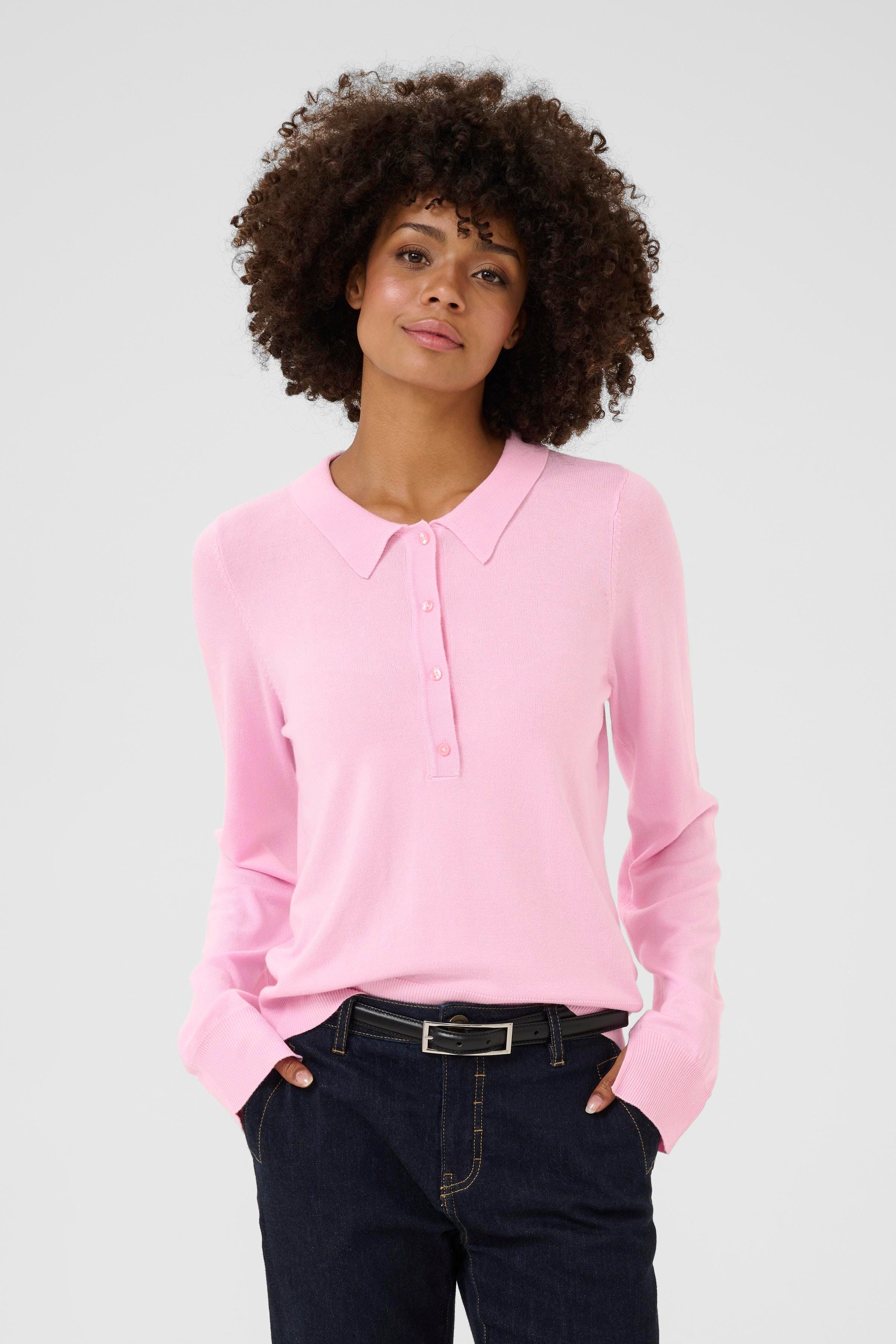 CUebba Gebreide poloshirt LOOKBOOK FRONT 50111974-142710