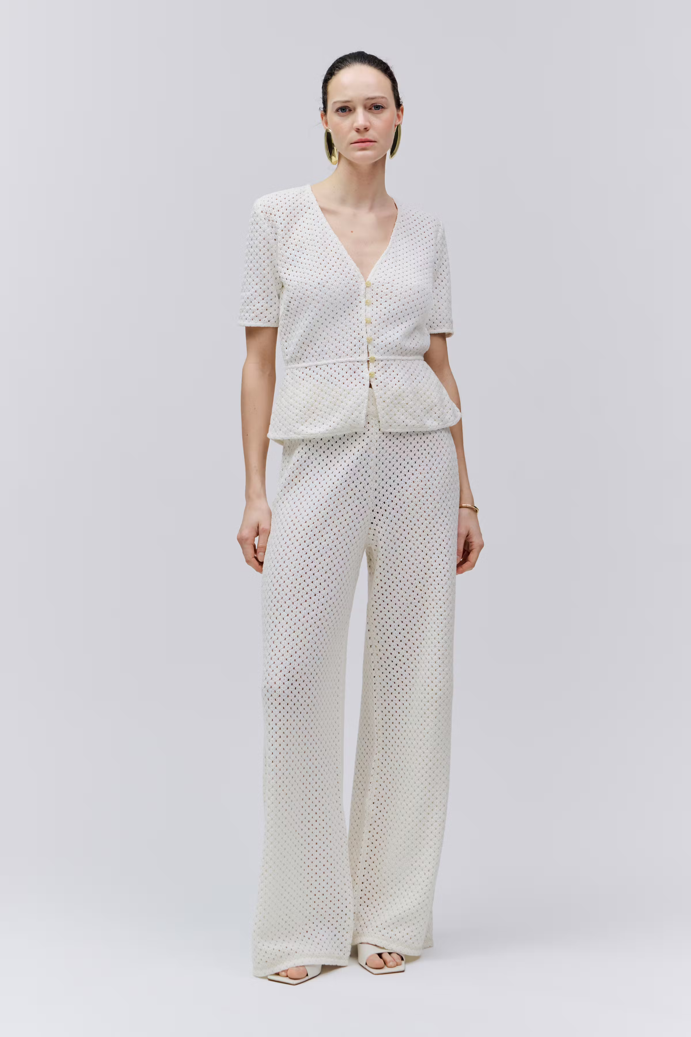 POLLIE Trousers LOOKBOOK FRONT 30600635-WH010