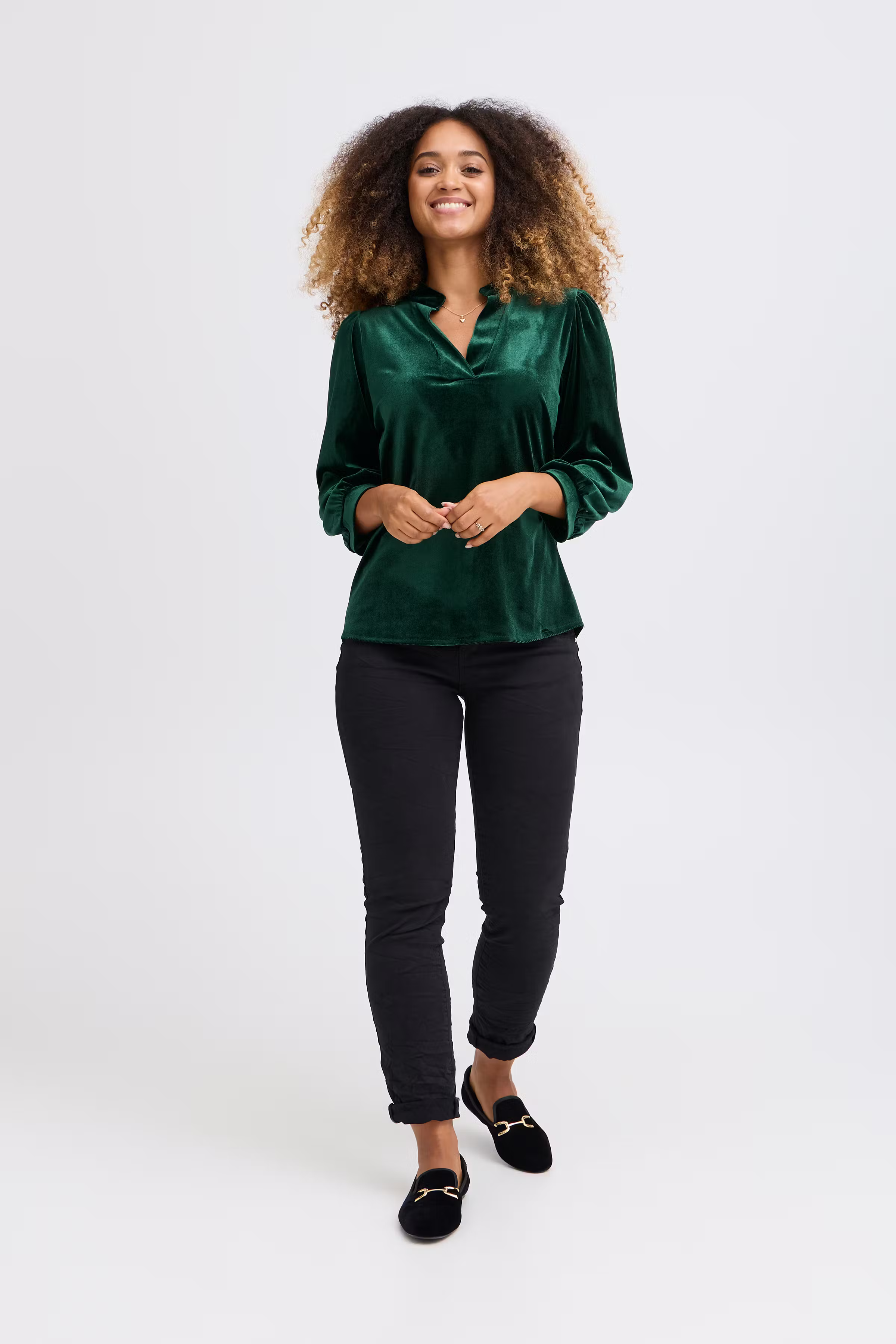 SBVELVETTA Bluse LOOKBOOK FRONT 22100855-175722