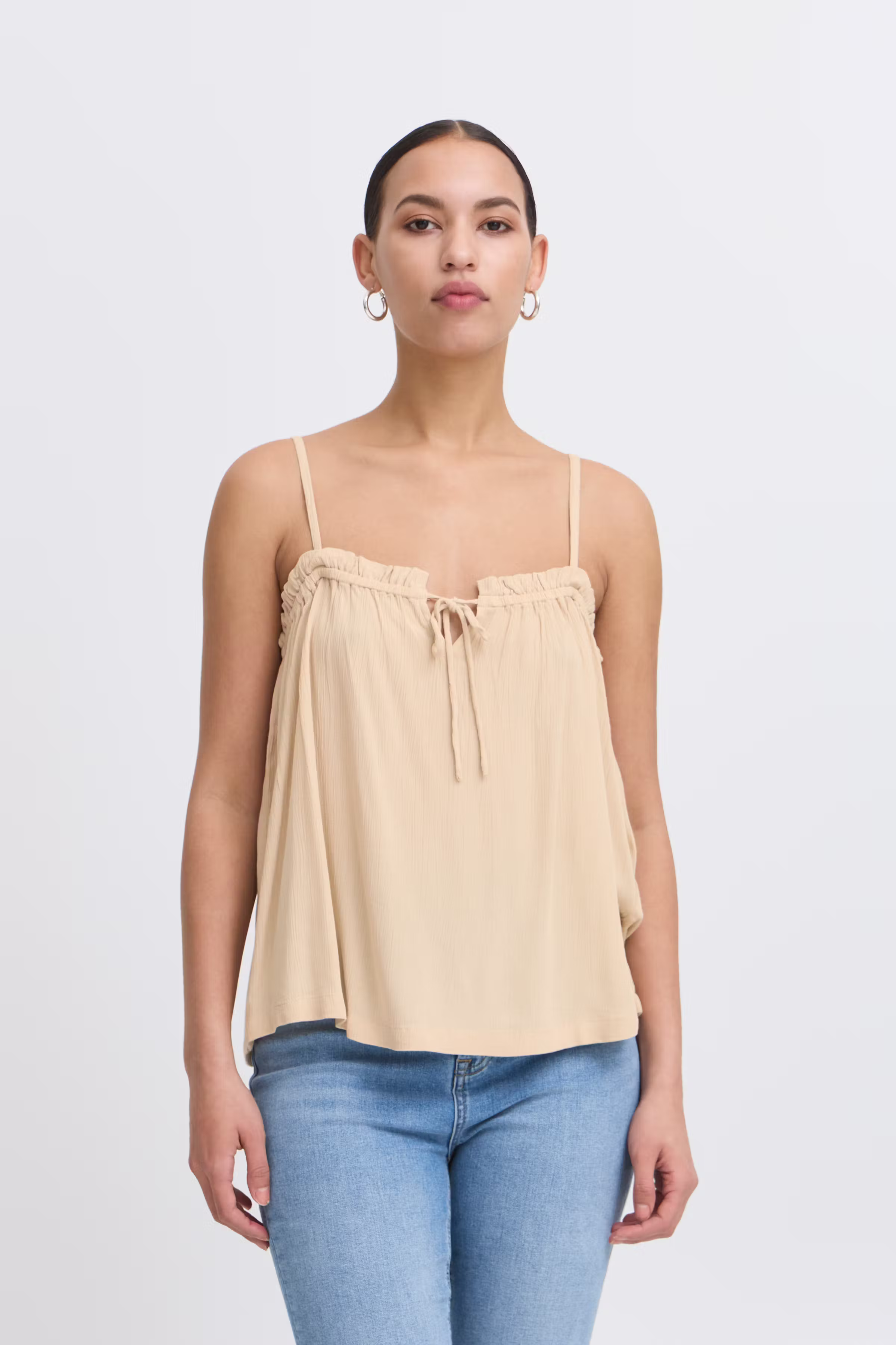 IHMARRAKECH Kortermet bluse LOOKBOOK FRONT 20122945-151306