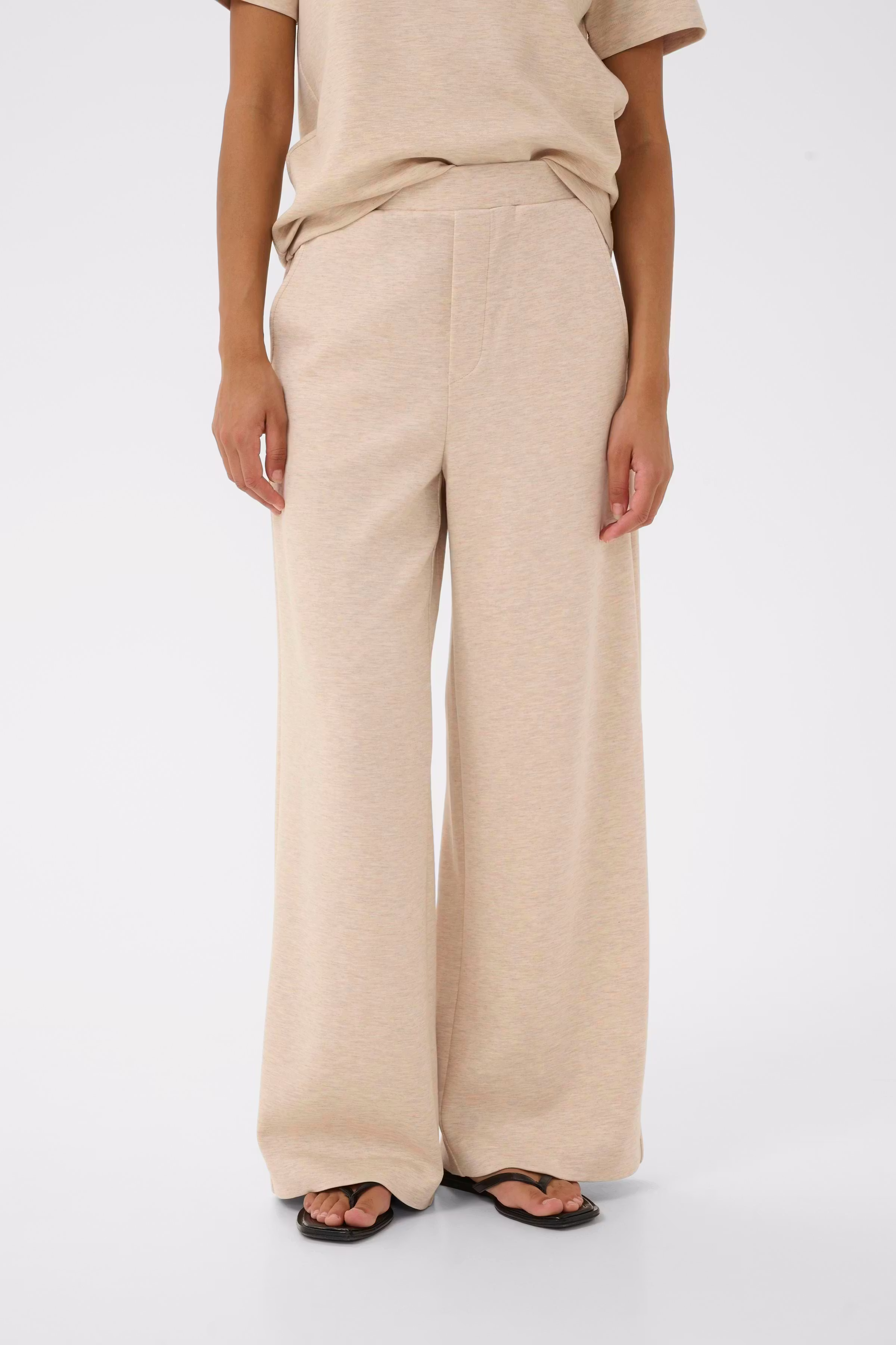 GincetteIW Melange Byxor LOOKBOOK FRONT 30110741-1304031