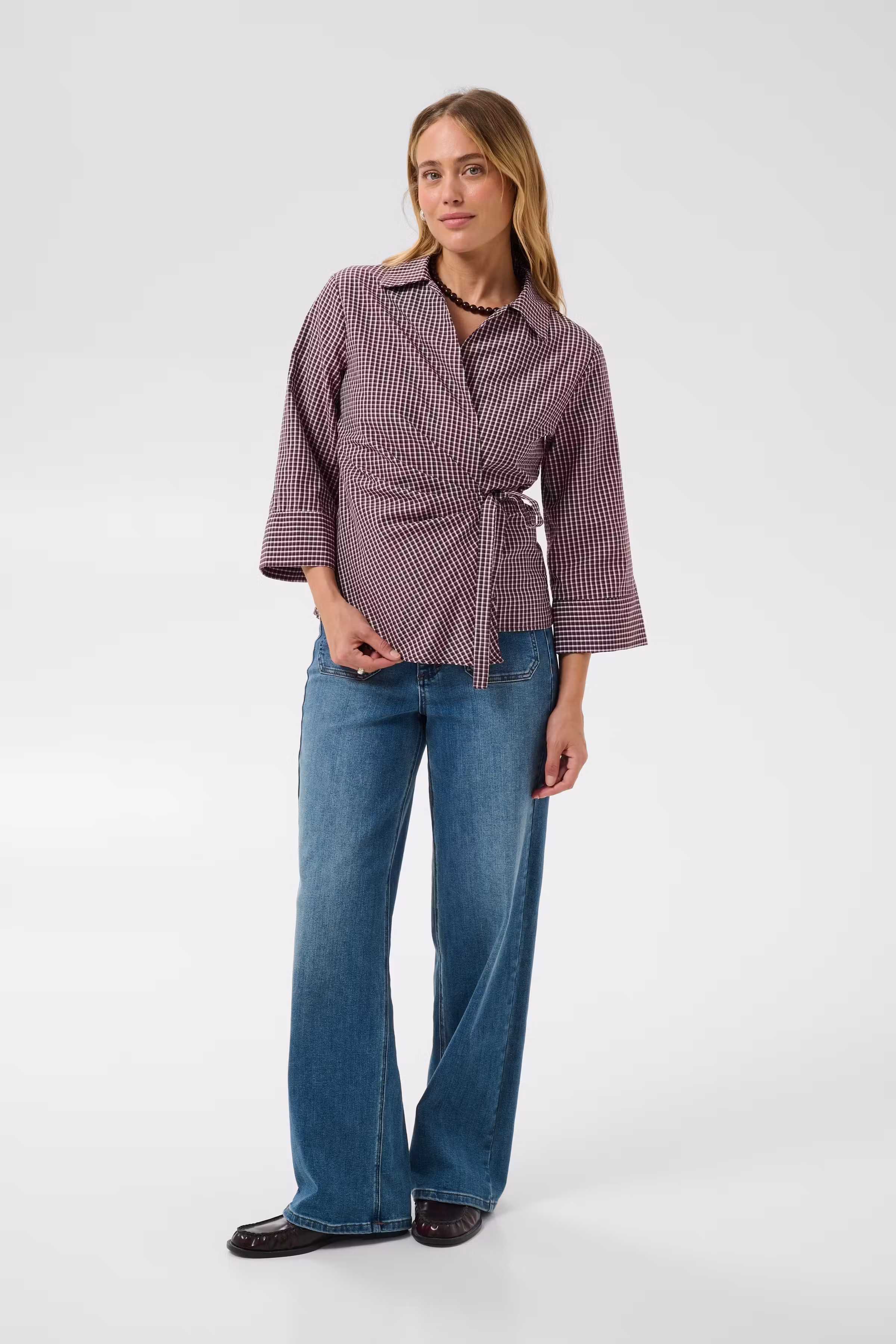 KAdinah Karierte Hemd LOOKBOOK FRONT 10513182-1000850