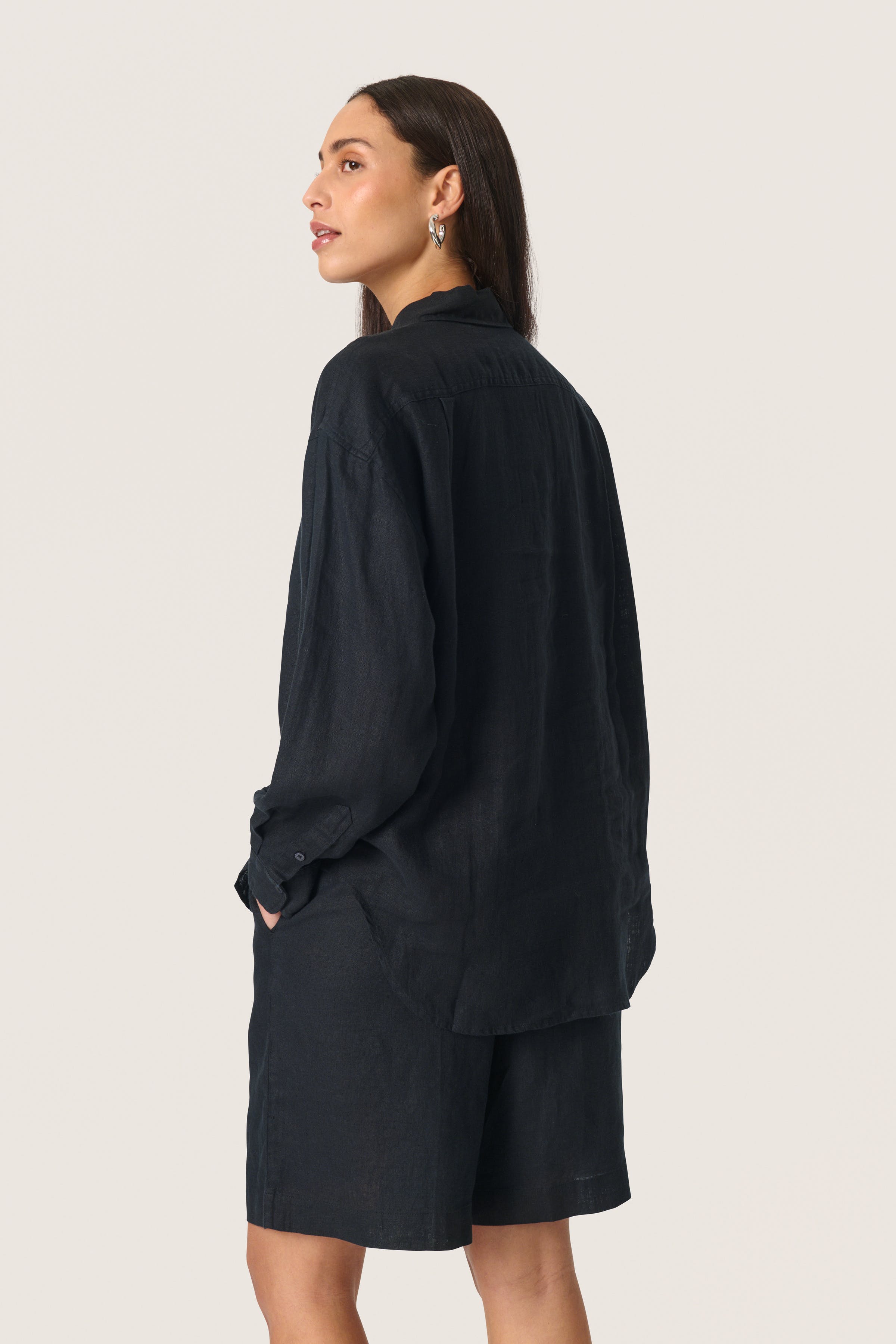 SLCelian Hør Skjorte LOOKBOOK BACK 30408214-194008