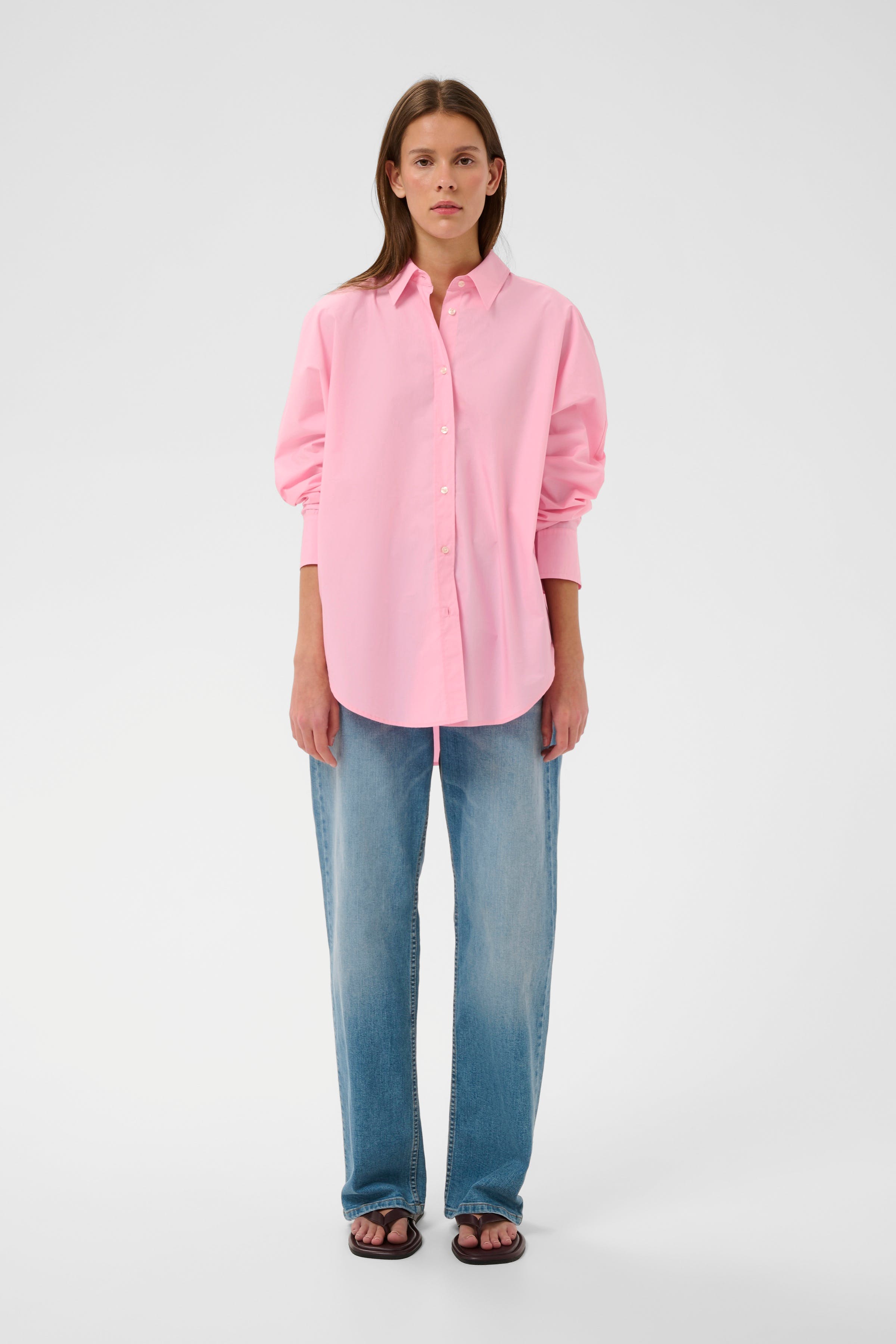 LELOIW Oversize Poplin Hemd LOOKBOOK FRONT 30112345-141911