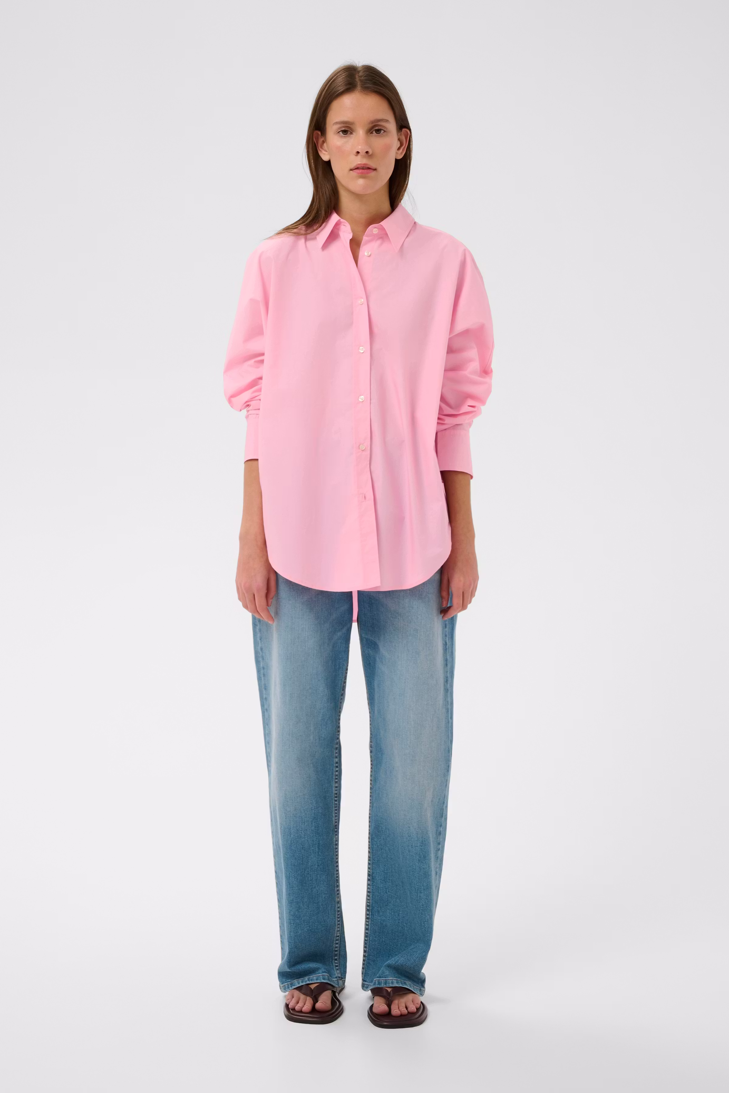 LELOIW Oversize Poplin Hemd LOOKBOOK FRONT 30112345-141911