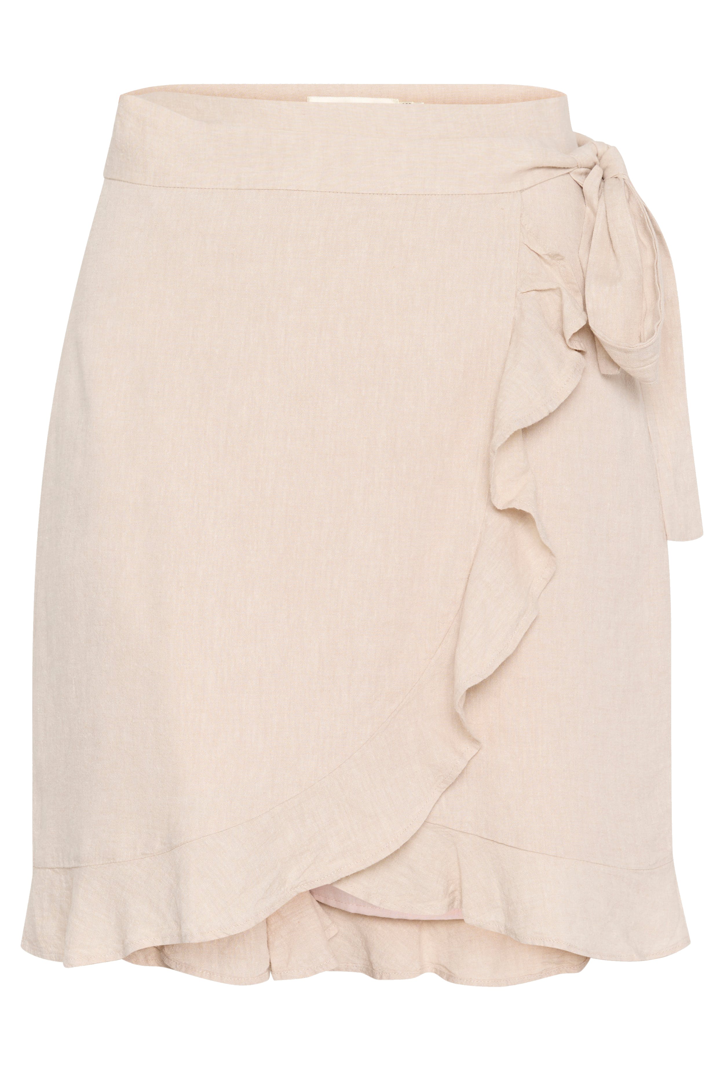 FaridaIW Linen Skirt PACK FRONT 30110440-1304031