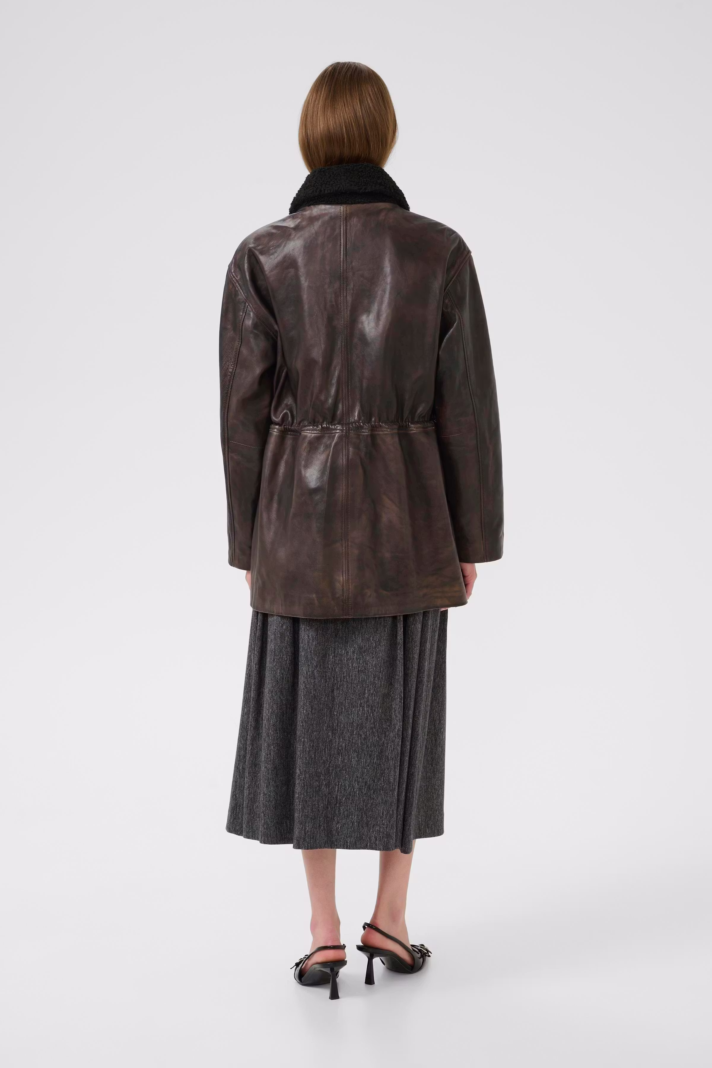 KBBrooklyn Leren jas LOOKBOOK BACK 10105607-191015