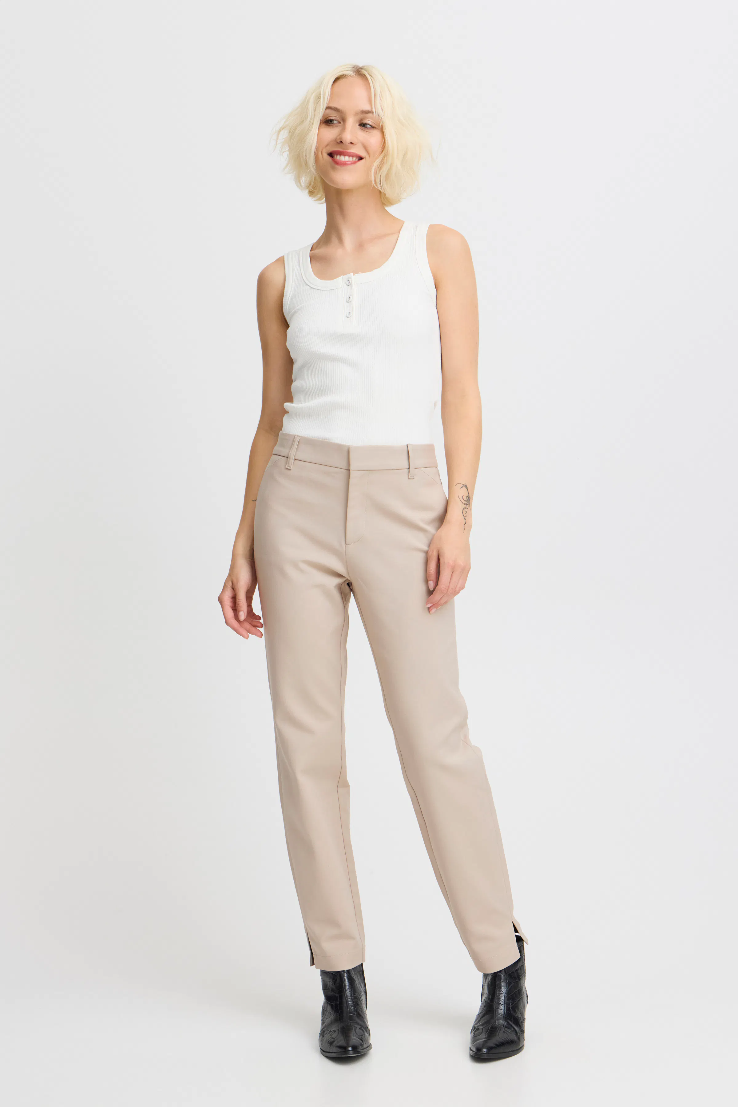 PZBINDY High Waist, Ankle Skinny Leg Bukser LOOKBOOK FRONT 50206891-161305