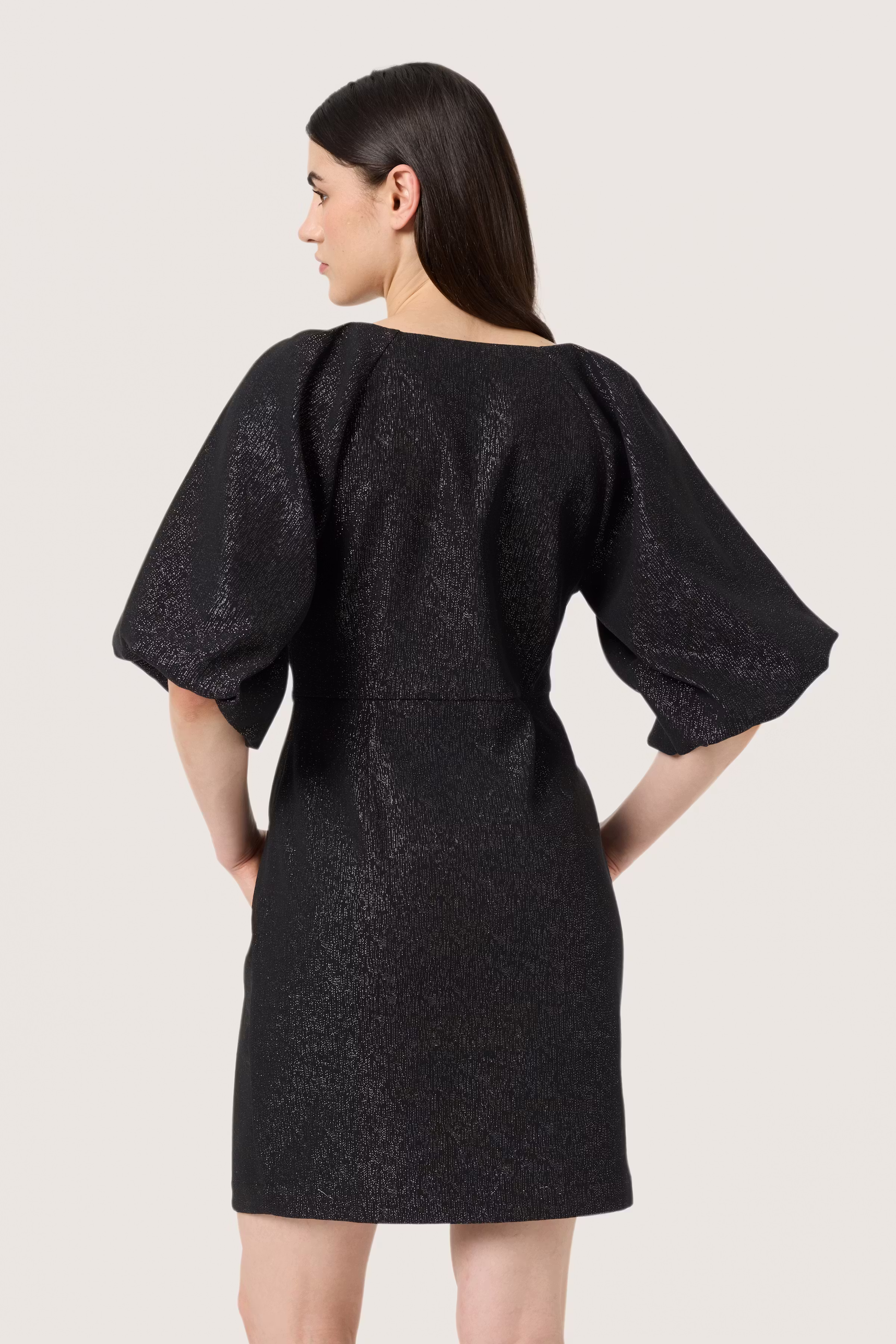 SLCahlina Glitter Kjole LOOKBOOK BACK 30407810-300390