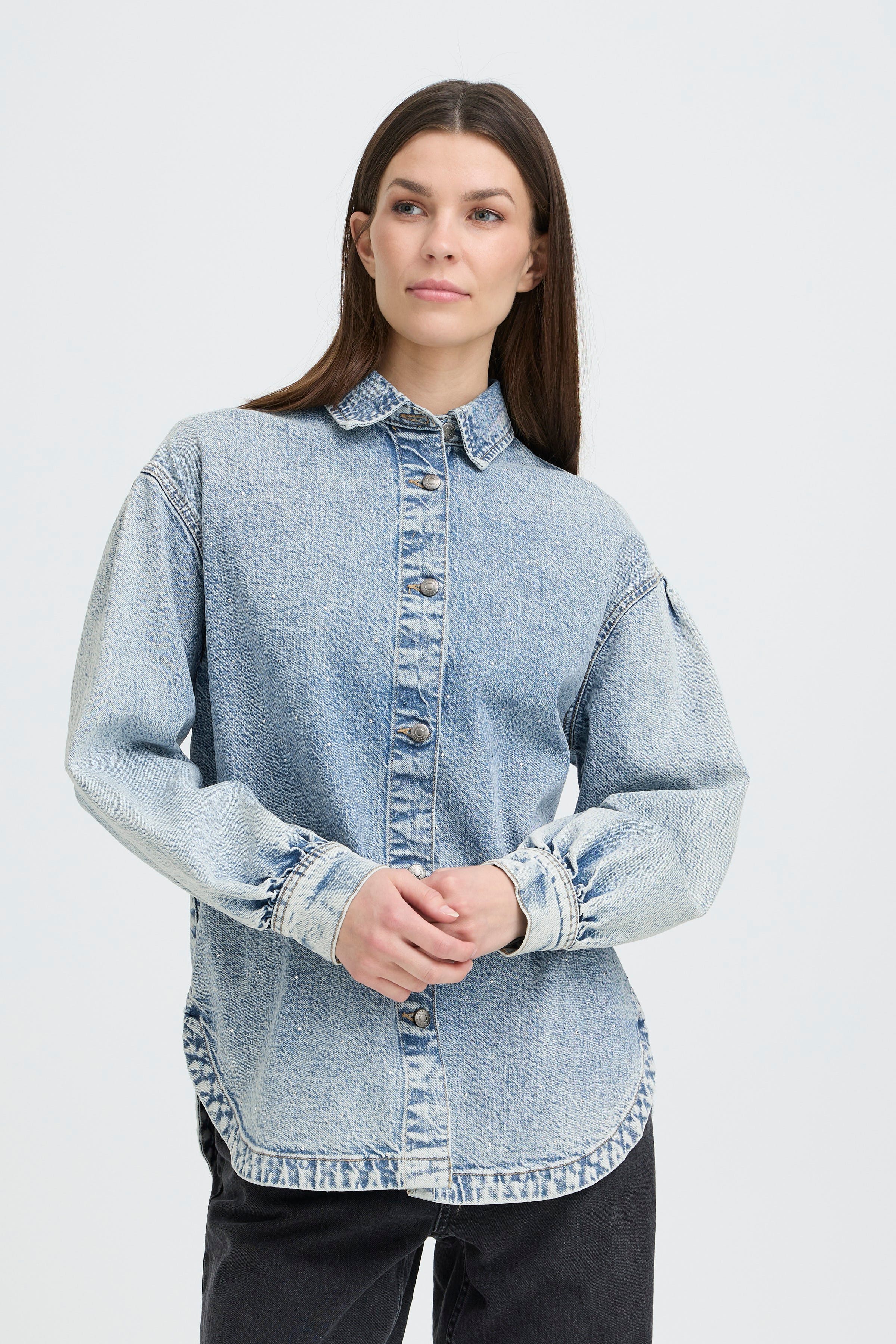 PZATLEE Skjorta LOOKBOOK FRONT 50210298-200005