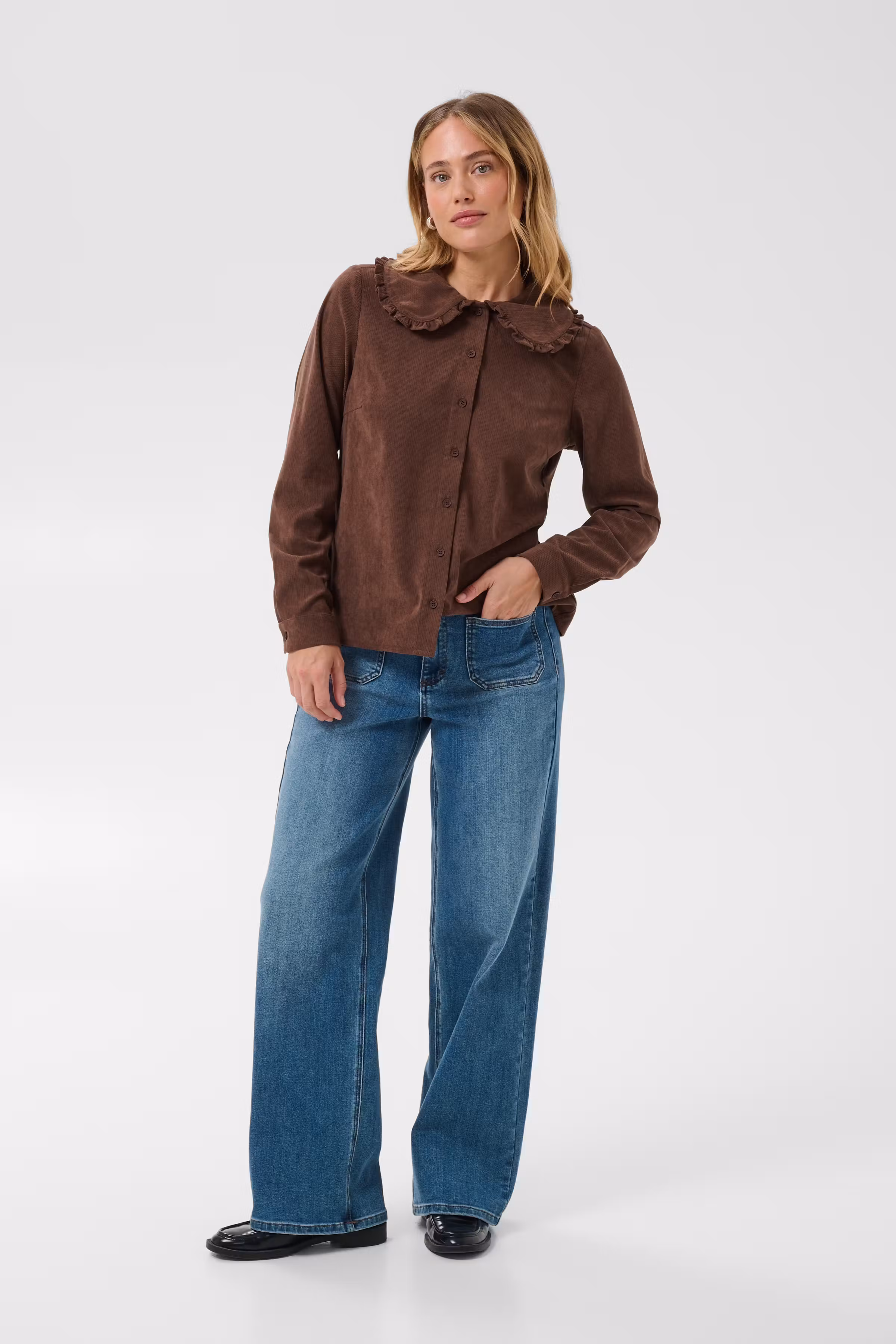 KAsvaja Kordfløyelsskjorte LOOKBOOK FRONT 10513099-1000724