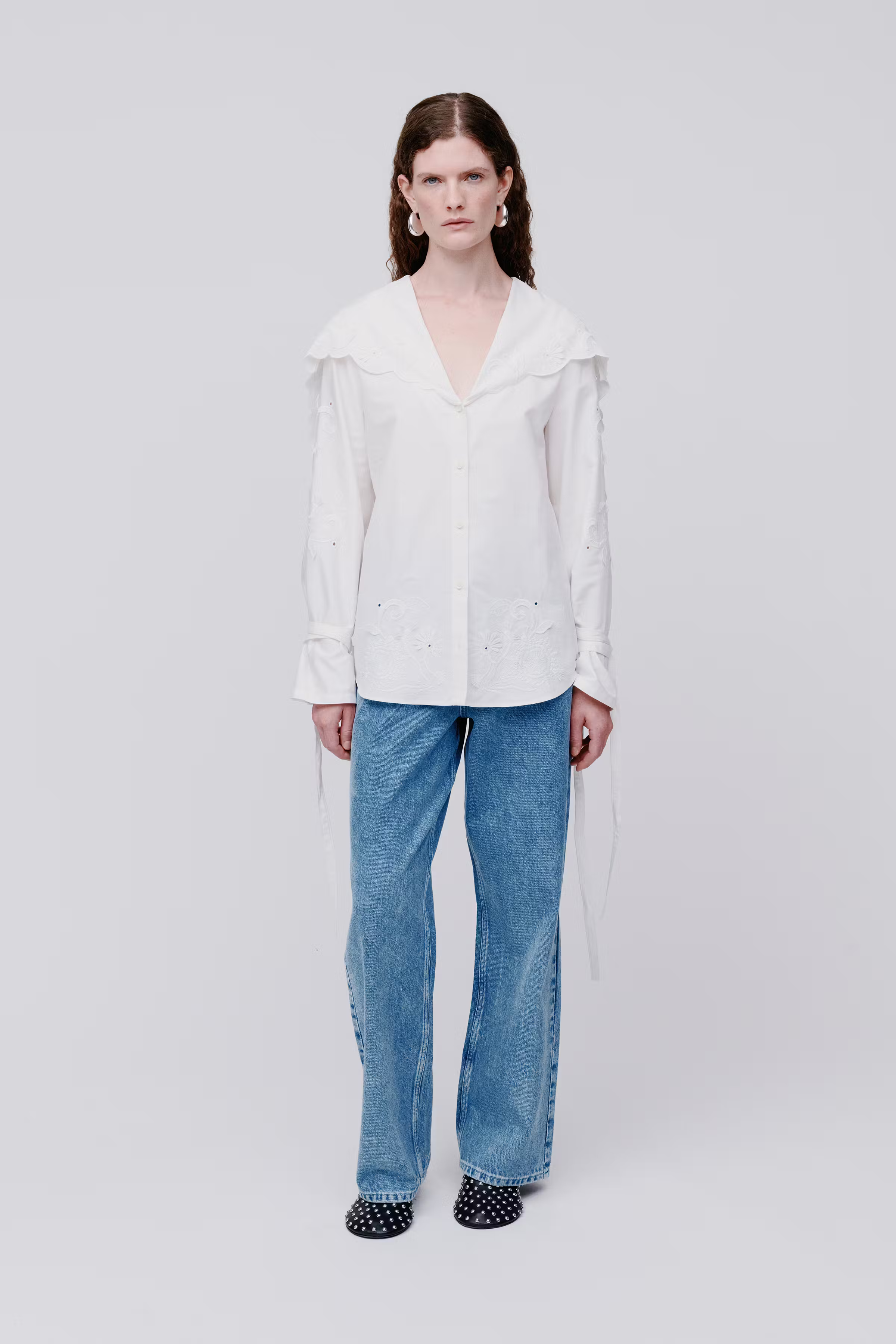 EUNICE Blouse LOOKBOOK FRONT 30600581-WH010