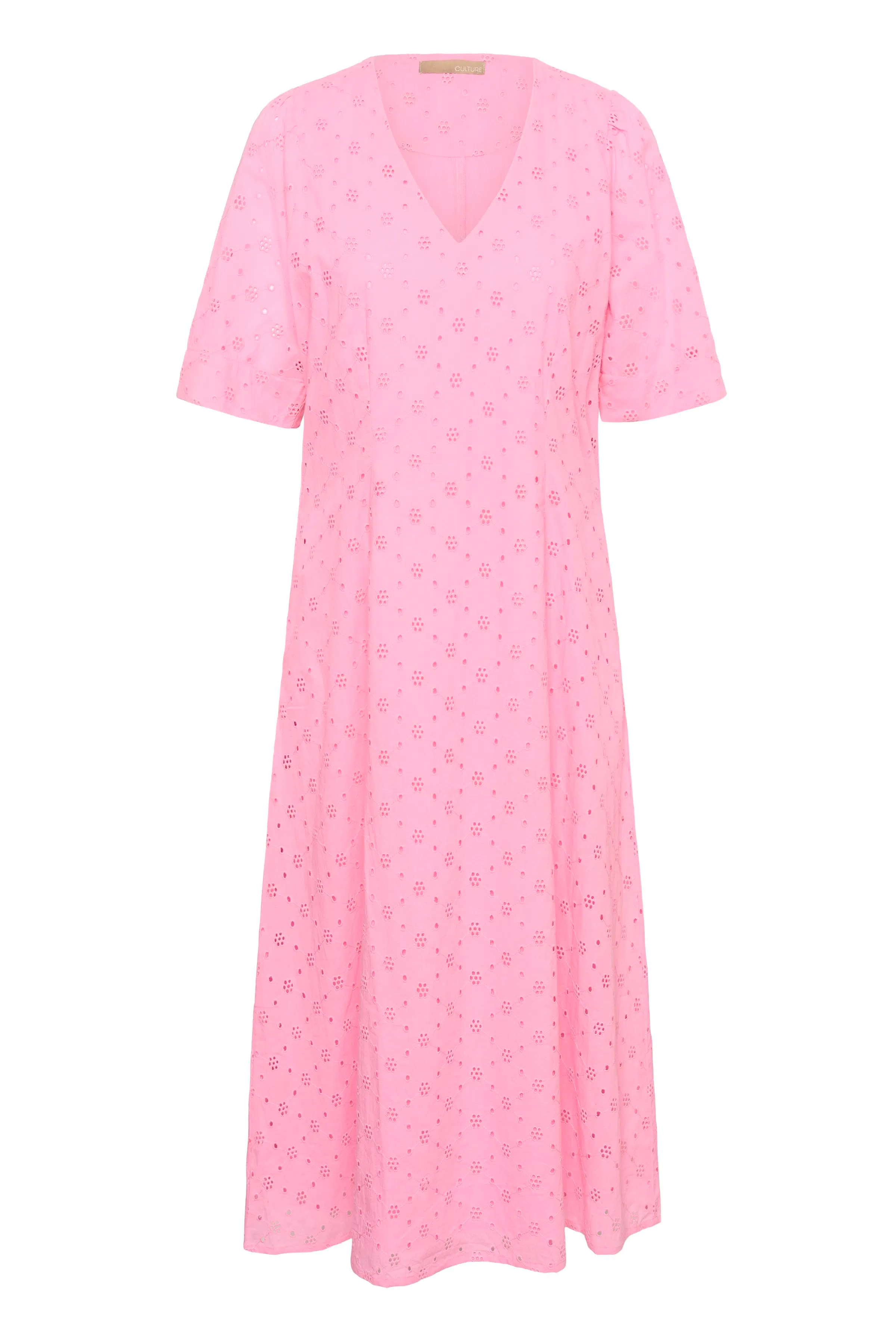 CUadelfine Kjole med broderi PACK FRONT 50113254-500013