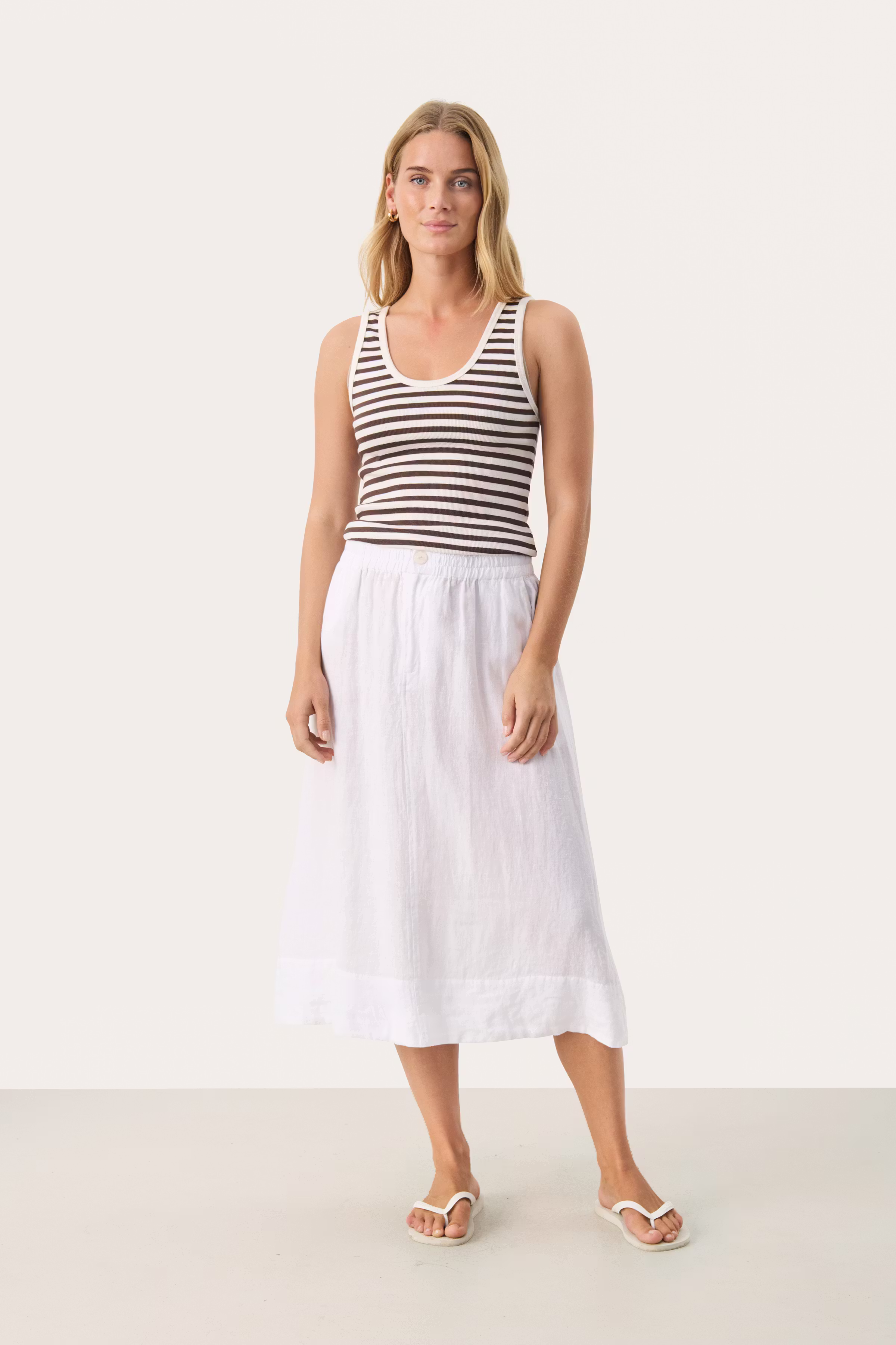 RehanaPW Linne Kjol LOOKBOOK FRONT 30309611-110601