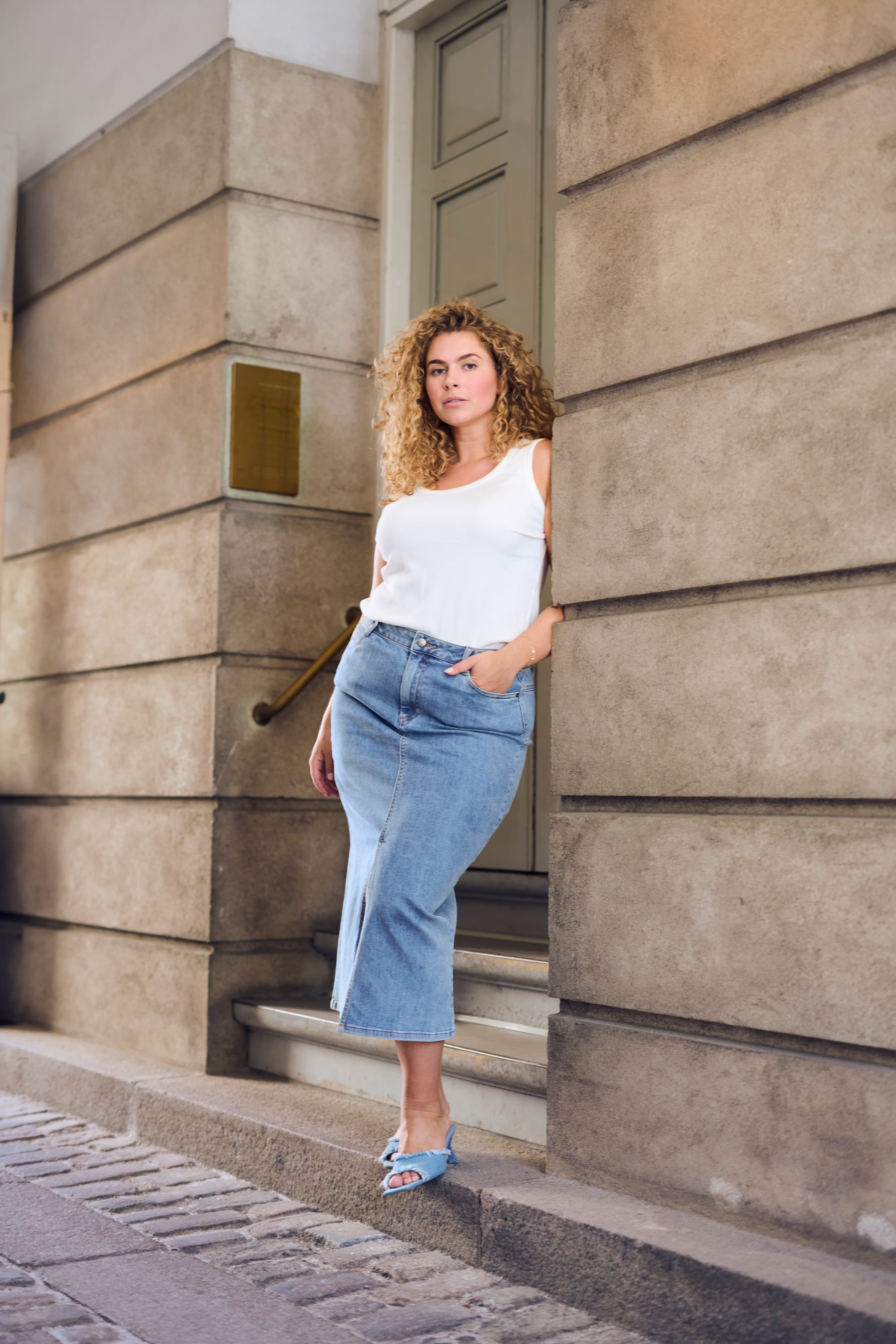 KCmarna Denimkjol LOCATION NONE 10582495-103166