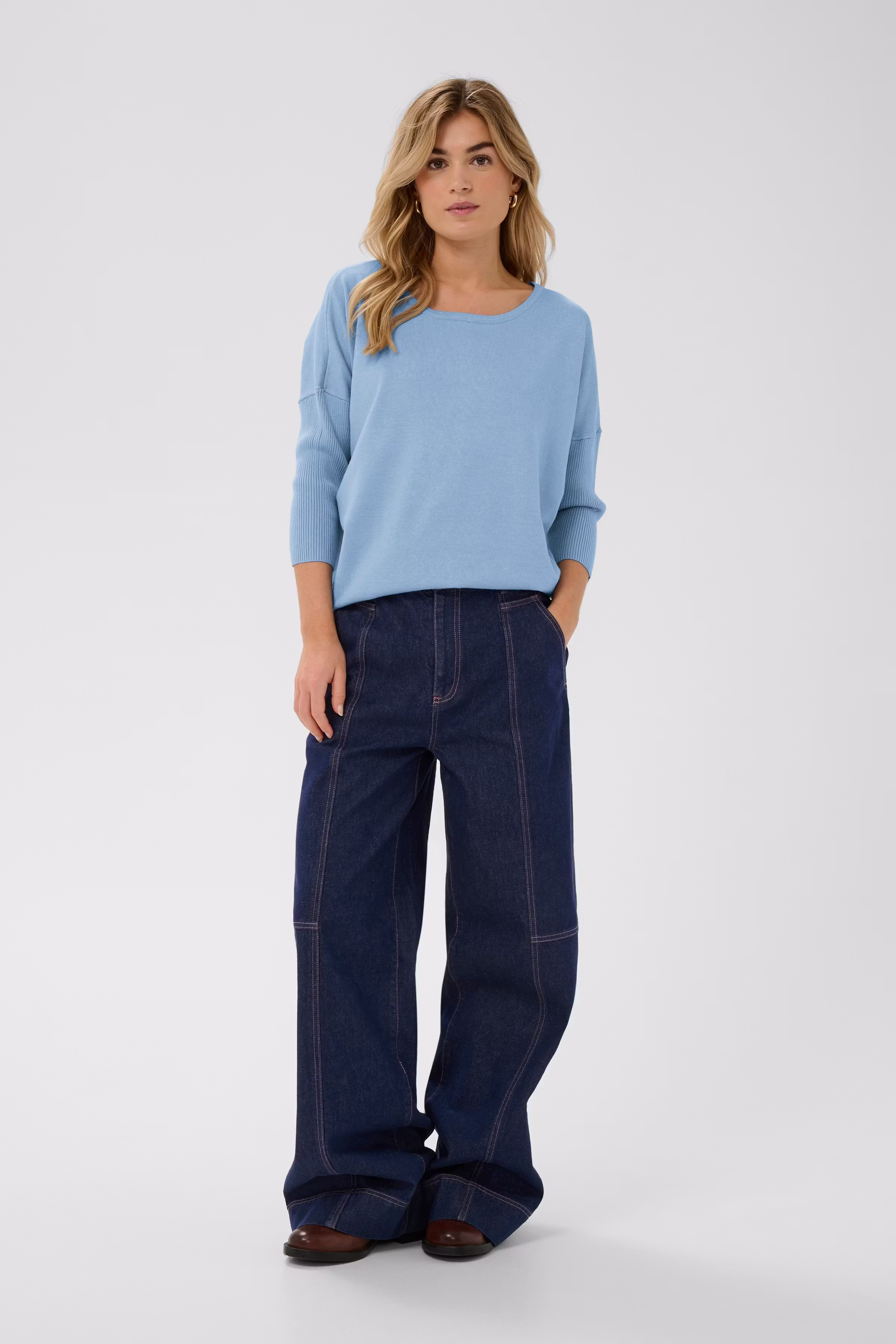 MilaSZ R-Neck Pullover LOOKBOOK FRONT 30500003-164021