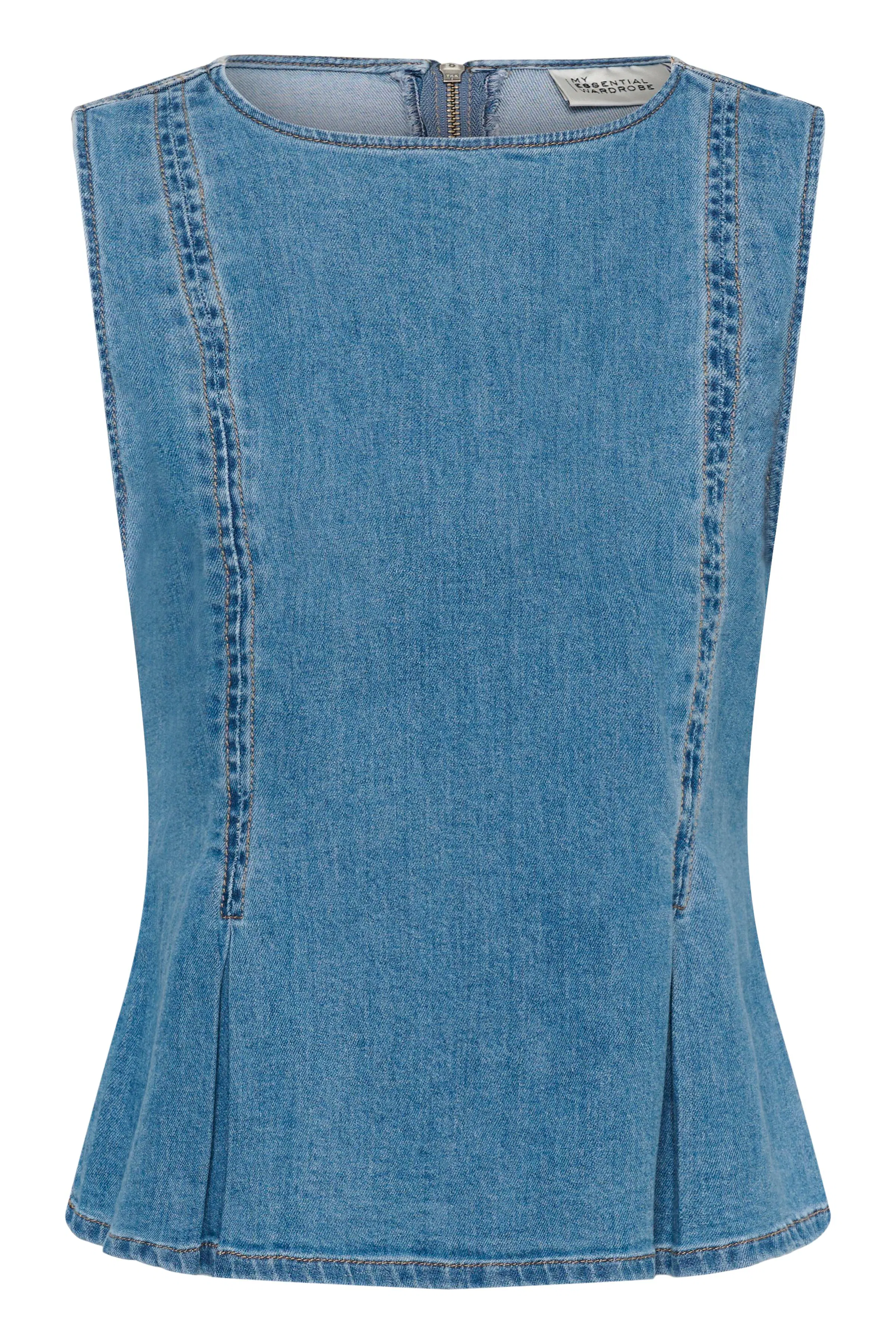 MWLara Denim top PACK FRONT 10705596-100053