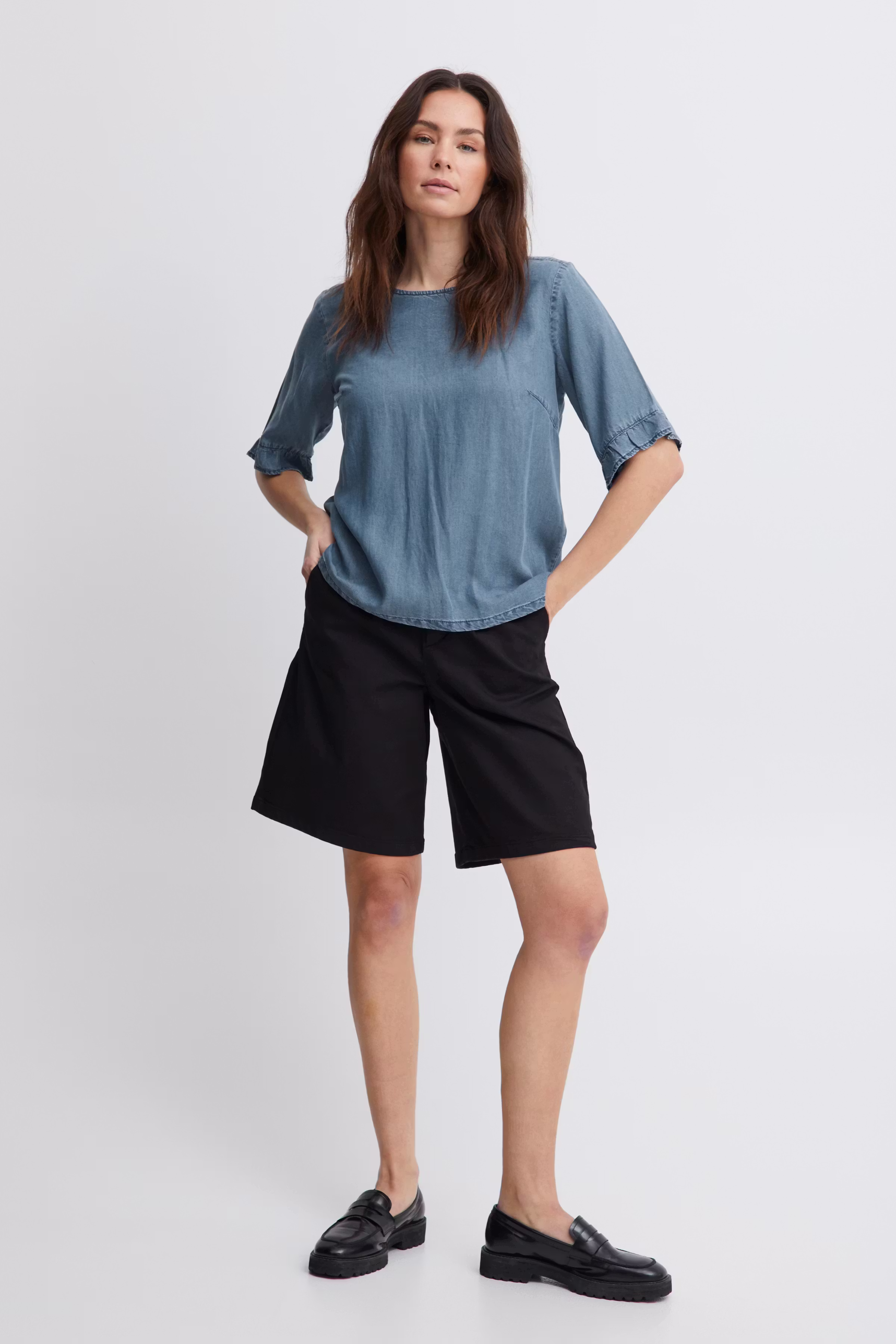 Kortærmet bluse LOOKBOOK FRONT 50207364-200008